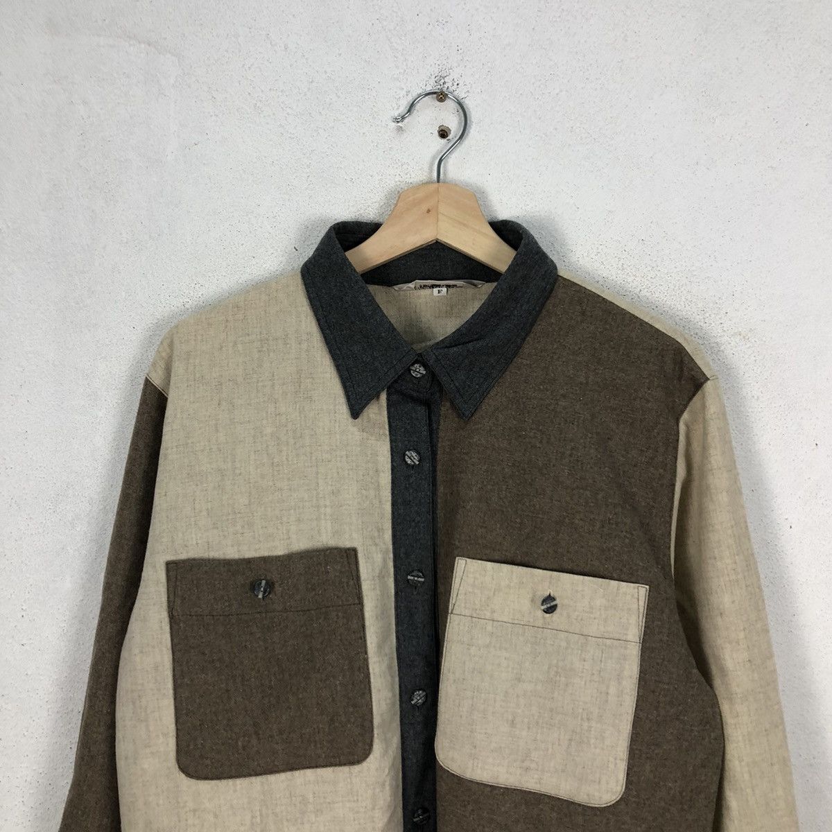 Japanese Brand VINTAGE CHRISTINA ROSSA BUTTON UPS PATCH WORK STYLE DESIGN Size US M / EU 48-50 / 2 - 3 Thumbnail