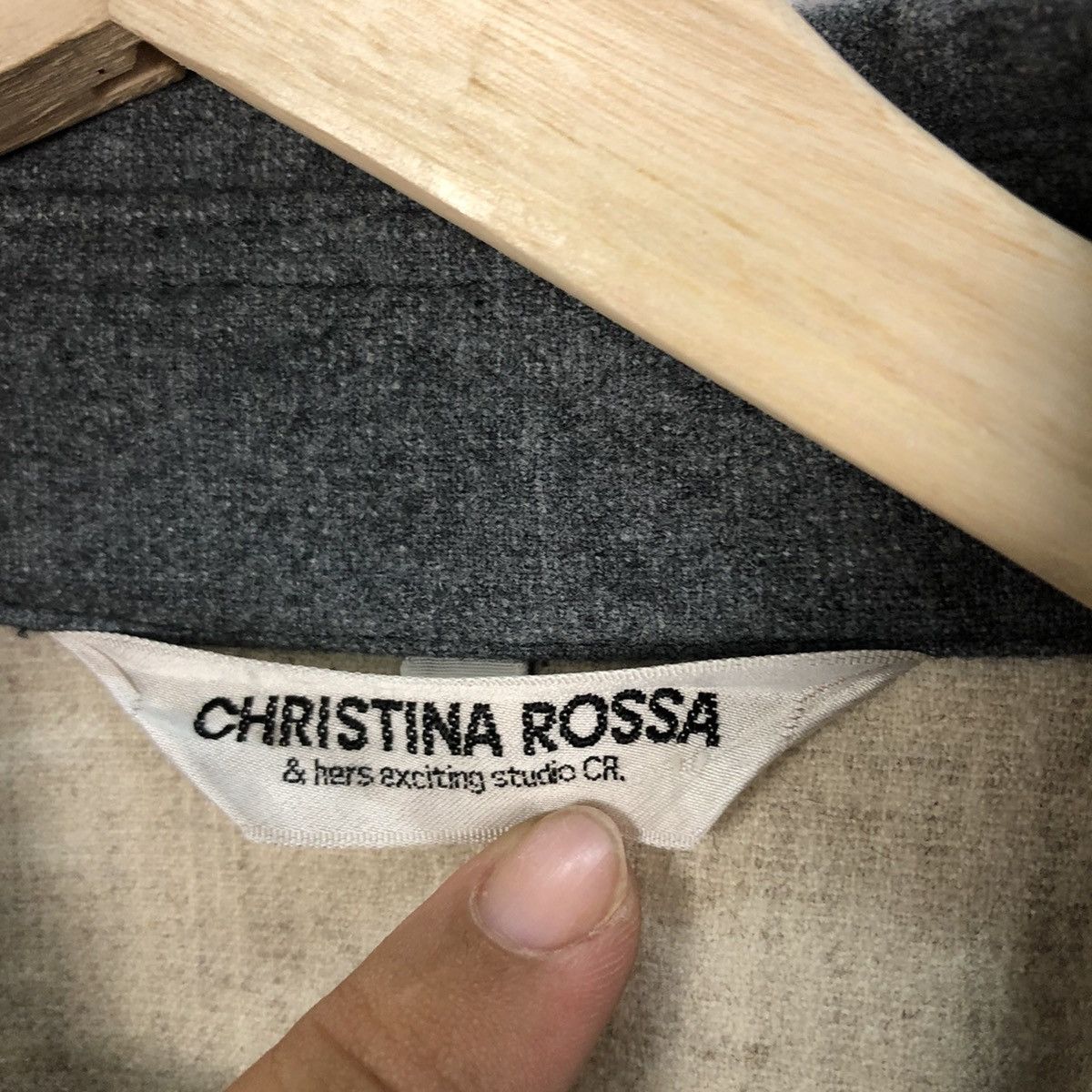 Japanese Brand VINTAGE CHRISTINA ROSSA BUTTON UPS PATCH WORK STYLE DESIGN Size US M / EU 48-50 / 2 - 12 Thumbnail