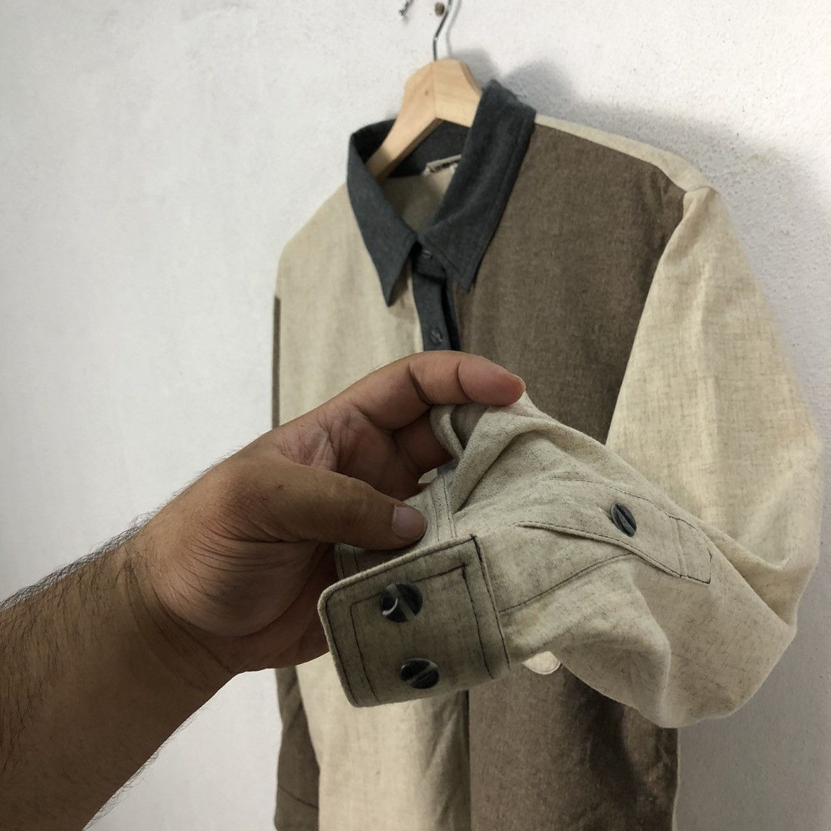 Japanese Brand VINTAGE CHRISTINA ROSSA BUTTON UPS PATCH WORK STYLE DESIGN Size US M / EU 48-50 / 2 - 8 Thumbnail