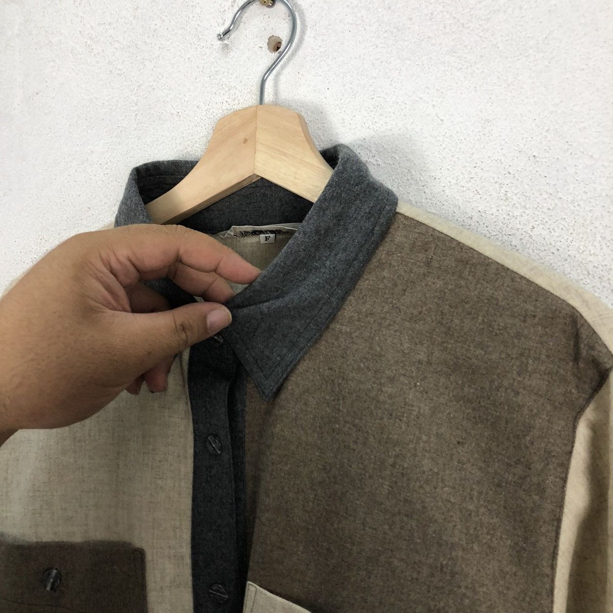 Japanese Brand VINTAGE CHRISTINA ROSSA BUTTON UPS PATCH WORK STYLE DESIGN Size US M / EU 48-50 / 2 - 7 Thumbnail