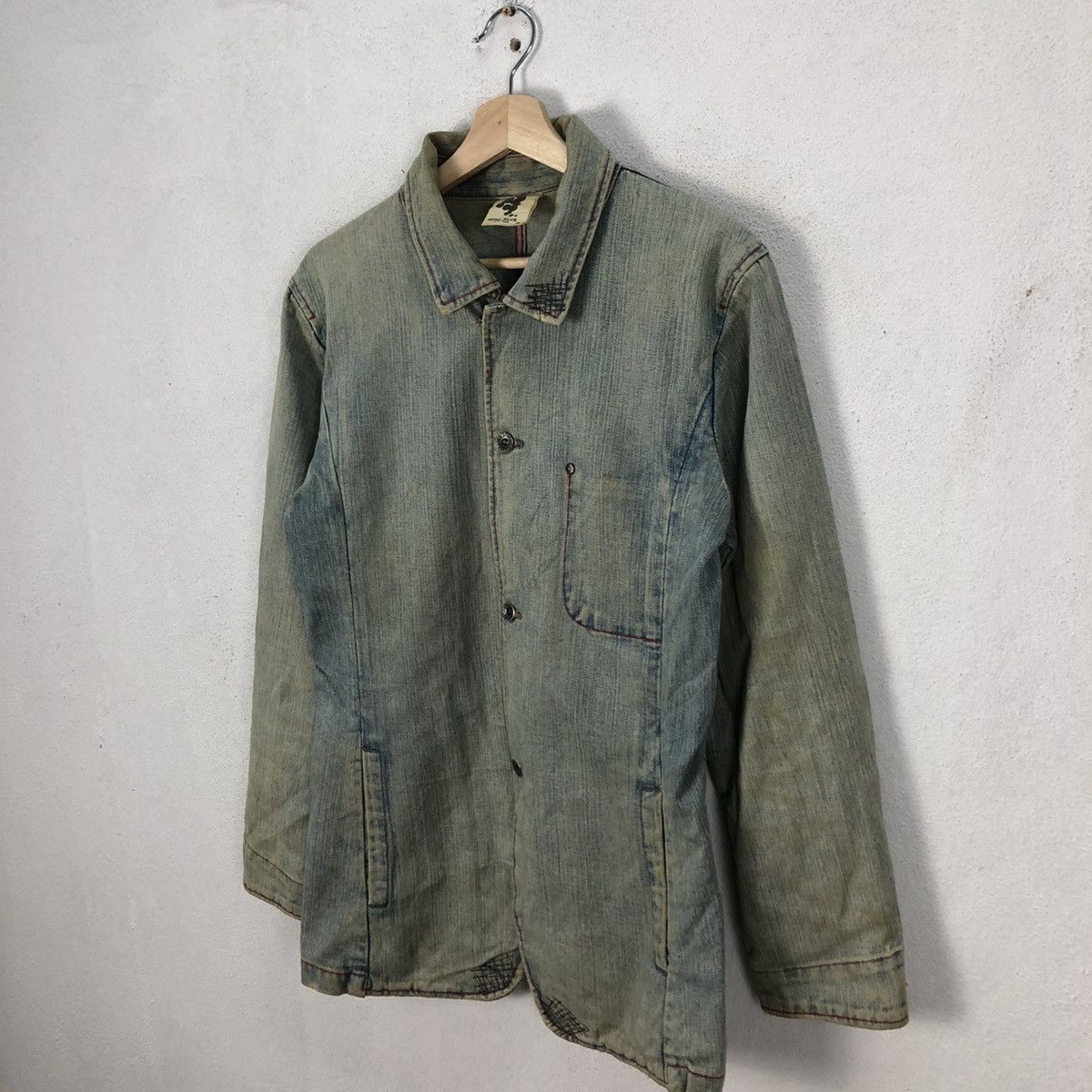 Japanese Brand RARE HIKORY CHORE JACKET ROYAL BLUE INSPIRED BLUE BLUE JAPAN Size US M / EU 48-50 / 2 - 2 Thumbnail