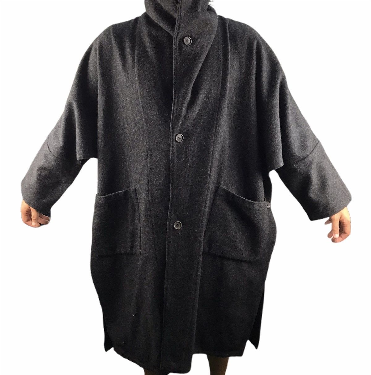 Yohji Yamamoto ⚡️QUICK SALE⚡️Vintage Yohji Yamamoto Wool Long Jacket Size US XXL / EU 58 / 5 - 1 Thumbnail