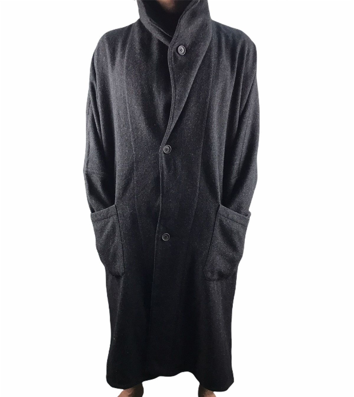 Yohji Yamamoto ⚡️QUICK SALE⚡️Vintage Yohji Yamamoto Wool Long Jacket Size US XXL / EU 58 / 5 - 2 Thumbnail