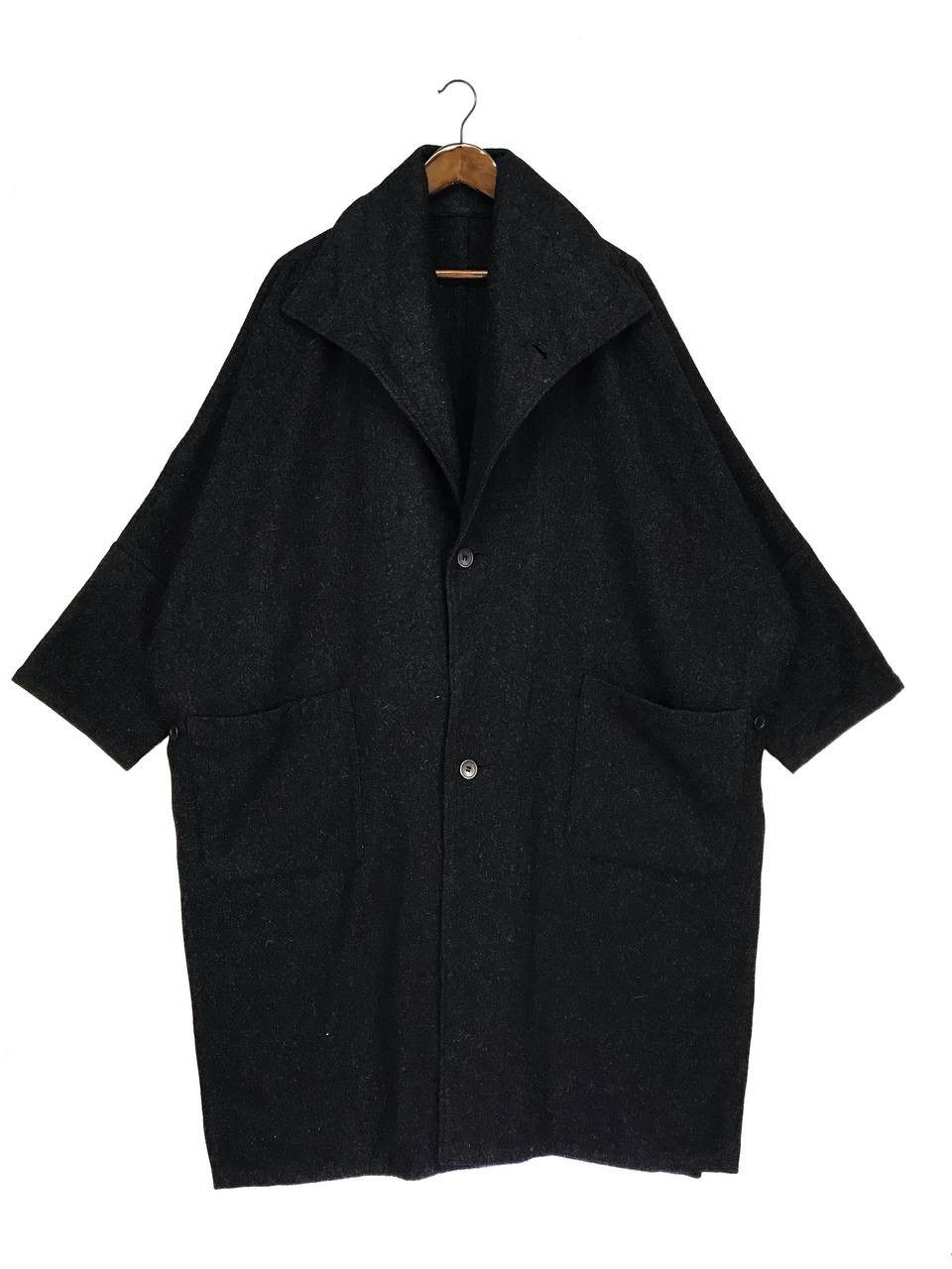Yohji Yamamoto ⚡️QUICK SALE⚡️Vintage Yohji Yamamoto Wool Long Jacket Size US XXL / EU 58 / 5 - 8 Thumbnail