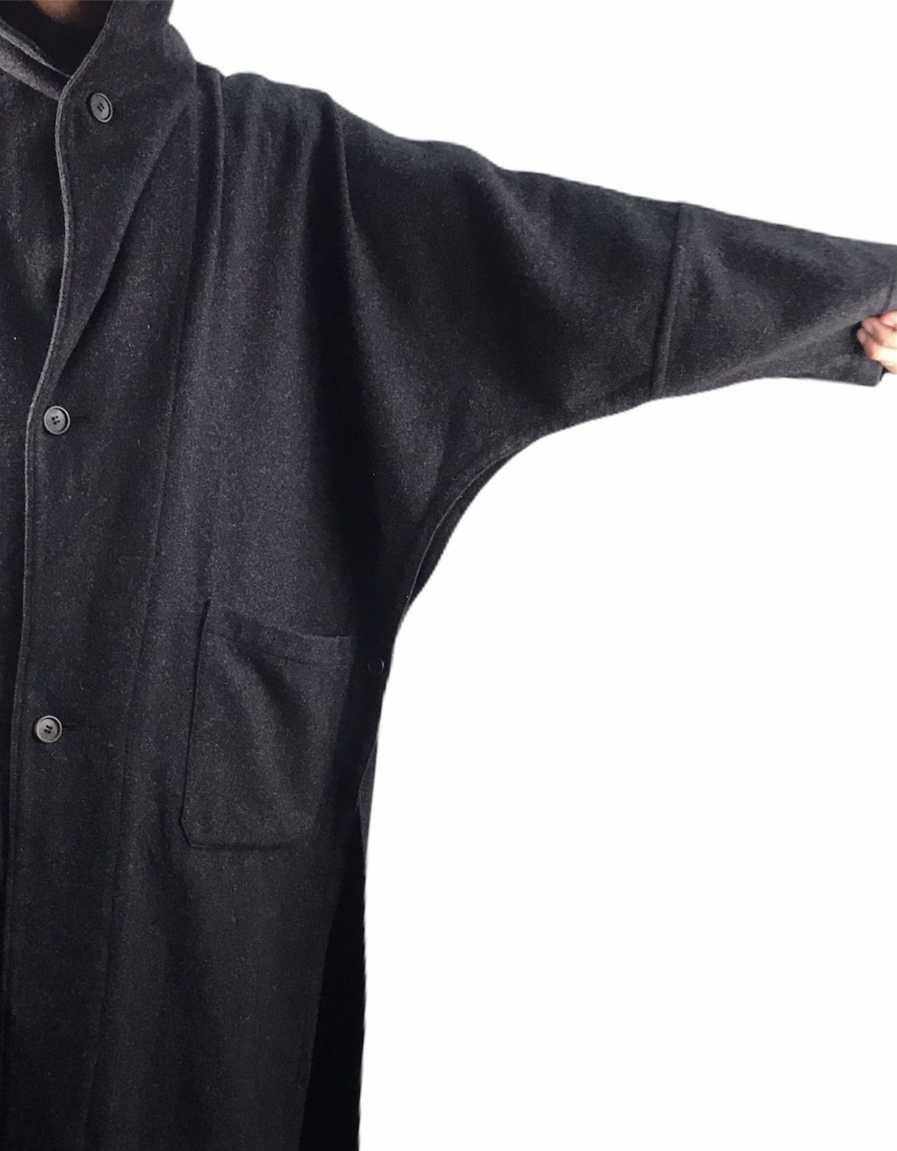 Yohji Yamamoto ⚡️QUICK SALE⚡️Vintage Yohji Yamamoto Wool Long Jacket Size US XXL / EU 58 / 5 - 3 Thumbnail