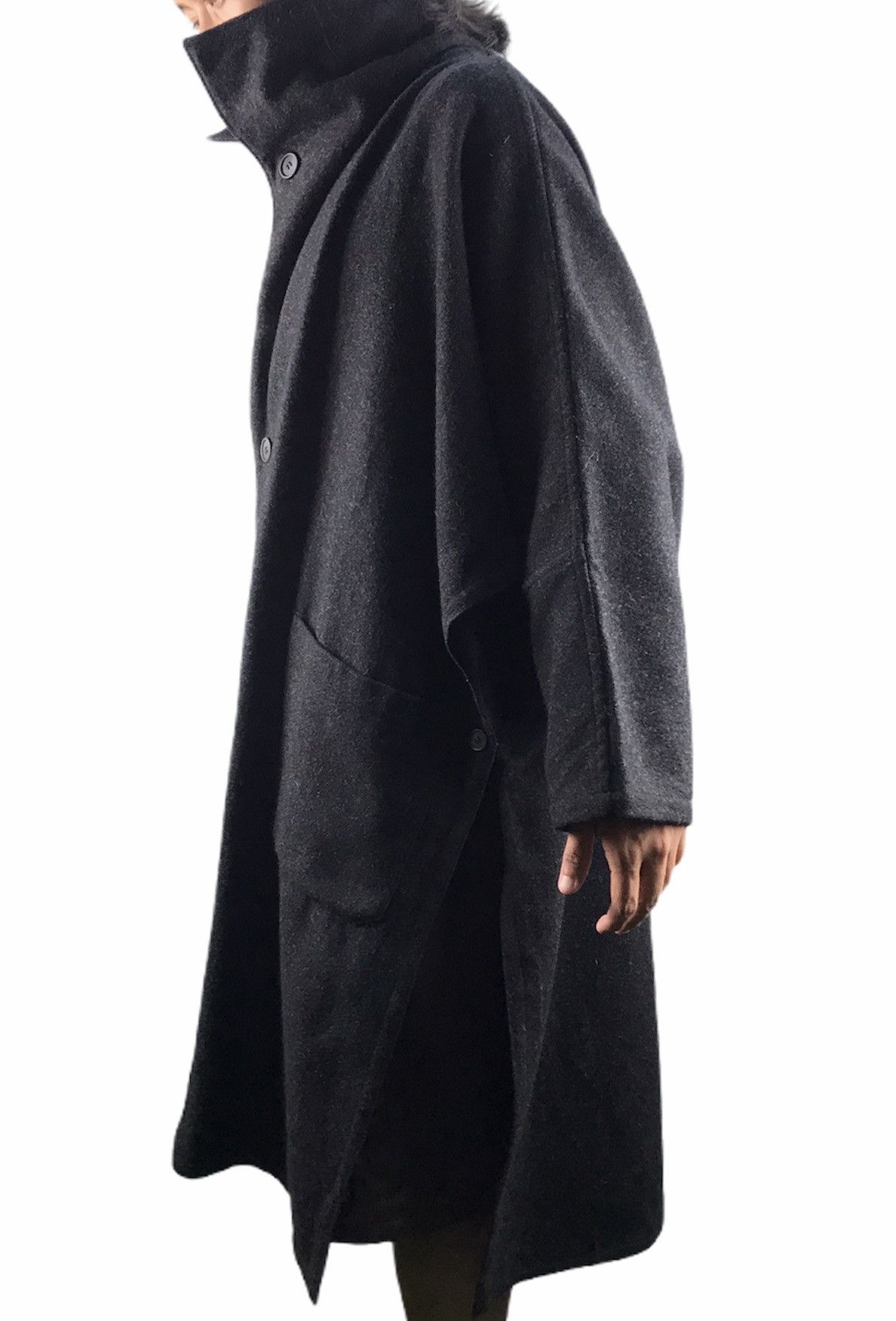 Yohji Yamamoto ⚡️QUICK SALE⚡️Vintage Yohji Yamamoto Wool Long Jacket Size US XXL / EU 58 / 5 - 4 Thumbnail