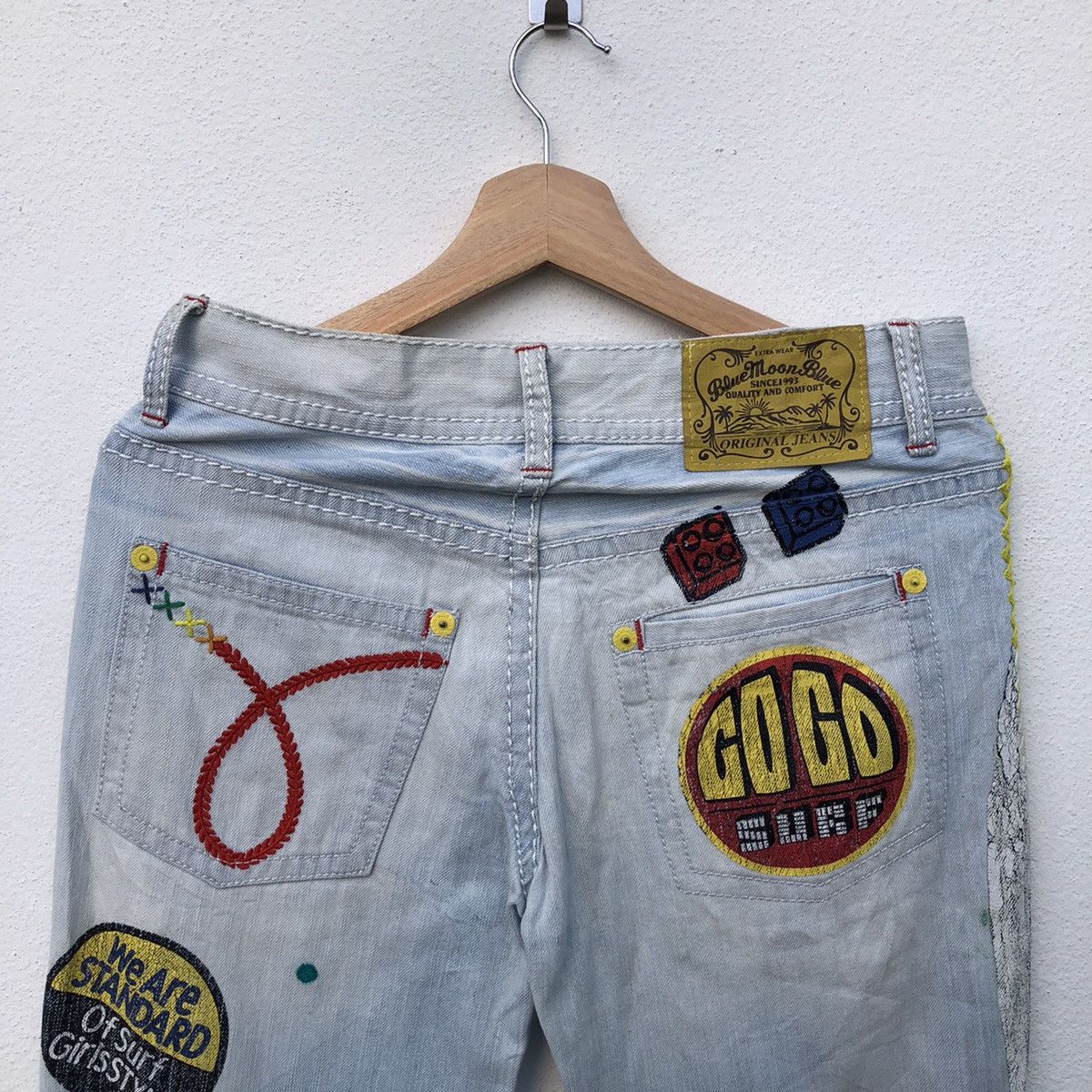 Japanese Brand BLUE MOON BLUE DISTRESSED DENIM INSPIRED BY JUNYA WATANABE Size US 30 / EU 46 - 11 Thumbnail