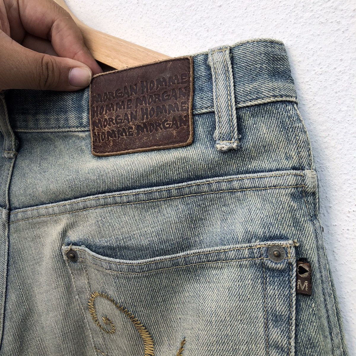 Japanese Brand MORGAN HOMME DENIM JEANS MADE IN JAPAN Size US 32 / EU 48 - 10 Thumbnail
