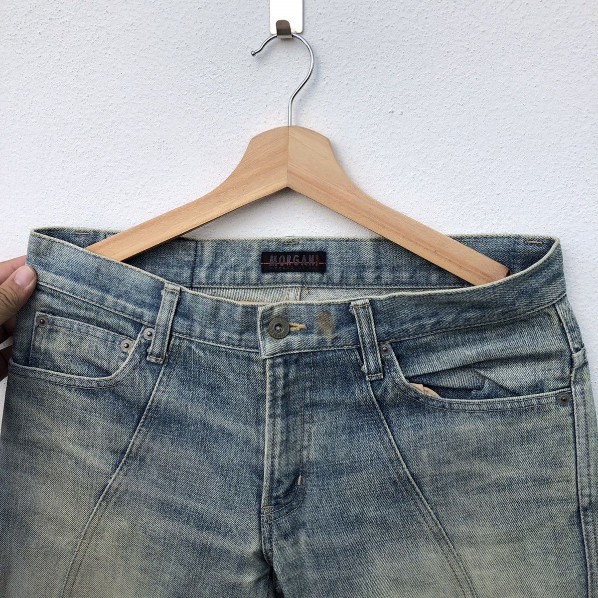 Japanese Brand MORGAN HOMME DENIM JEANS MADE IN JAPAN Size US 32 / EU 48 - 6 Thumbnail