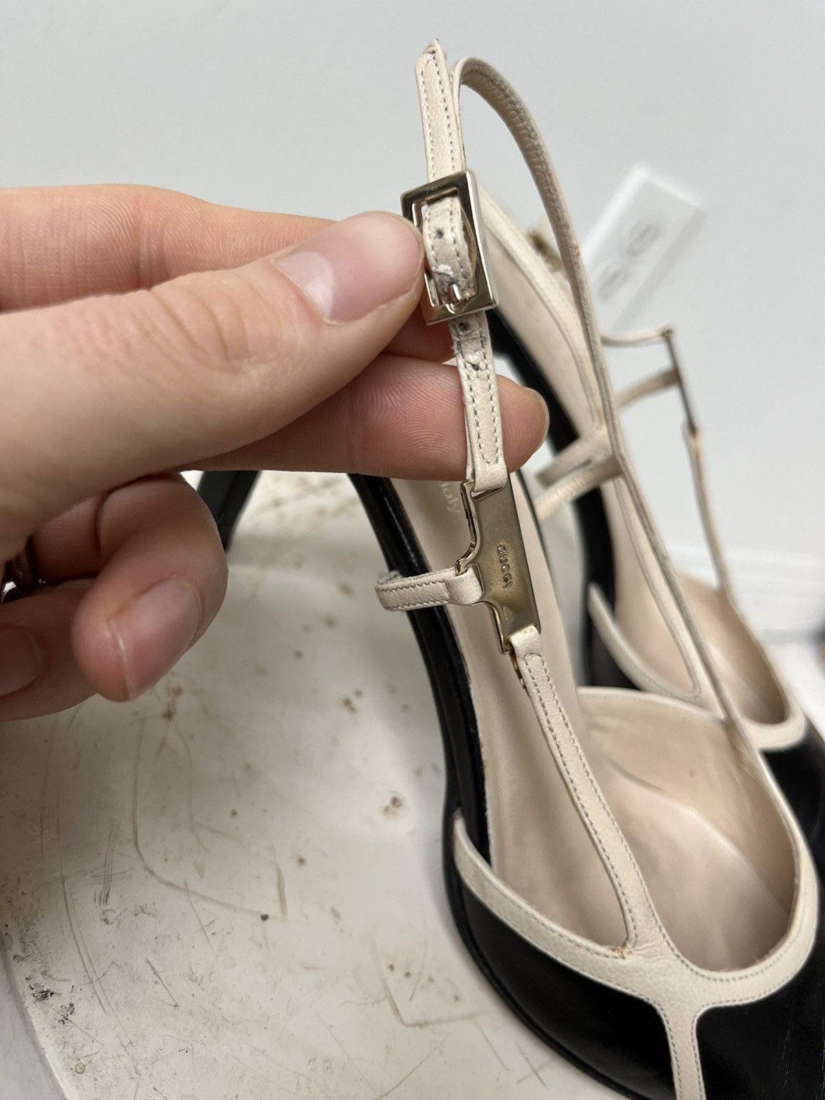 Gucci Vintage 90s Gucci Slingback Kitten Heels Size US 6 / IT 36 - 4 Thumbnail