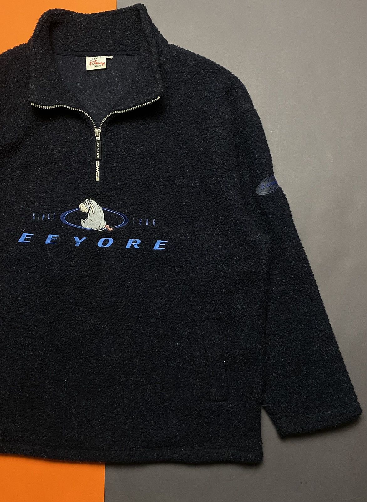 Disney EEYORE VINTAGE 90s Disney FLEECE Size US L / EU 52-54 / 3 - 5 Thumbnail