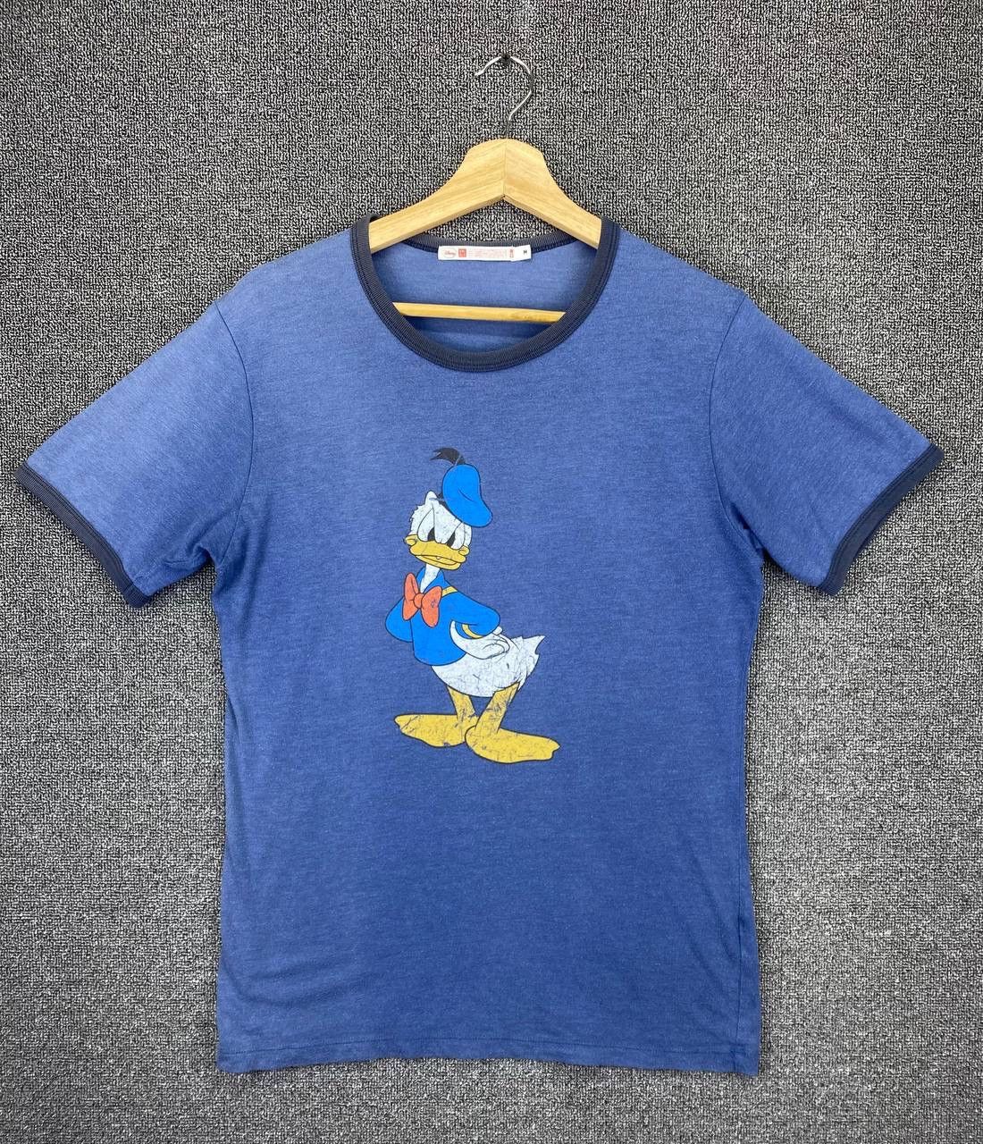 Disney Vintage Donald Duck x Uniqlo Ringer Tee Shirts Size US M / EU 48-50 / 2 - 1 Thumbnail