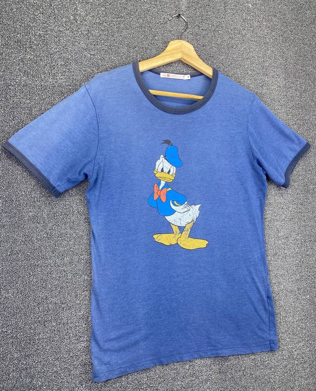 Disney Vintage Donald Duck x Uniqlo Ringer Tee Shirts Size US M / EU 48-50 / 2 - 2 Thumbnail