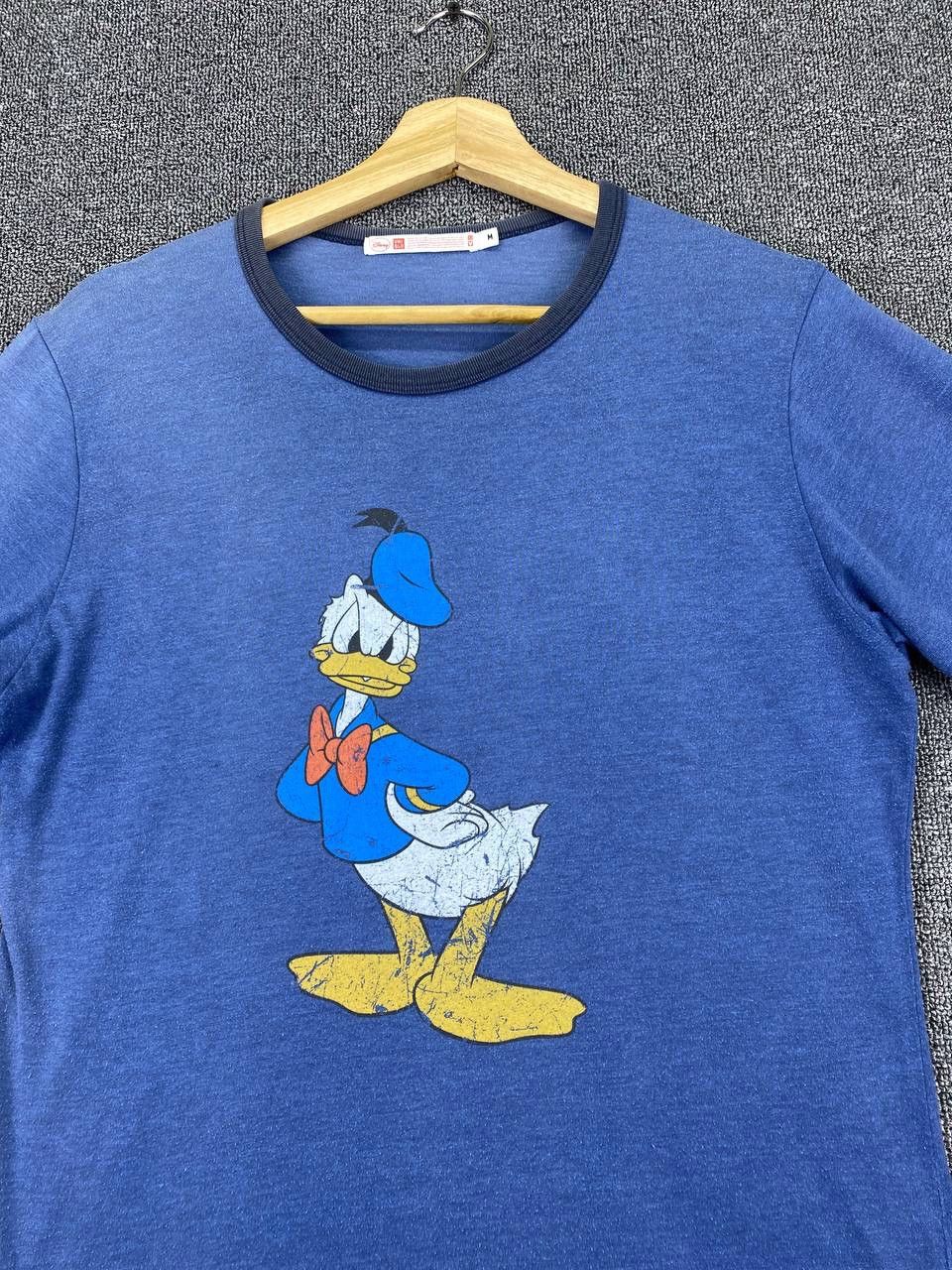 Disney Vintage Donald Duck x Uniqlo Ringer Tee Shirts Size US M / EU 48-50 / 2 - 3 Thumbnail