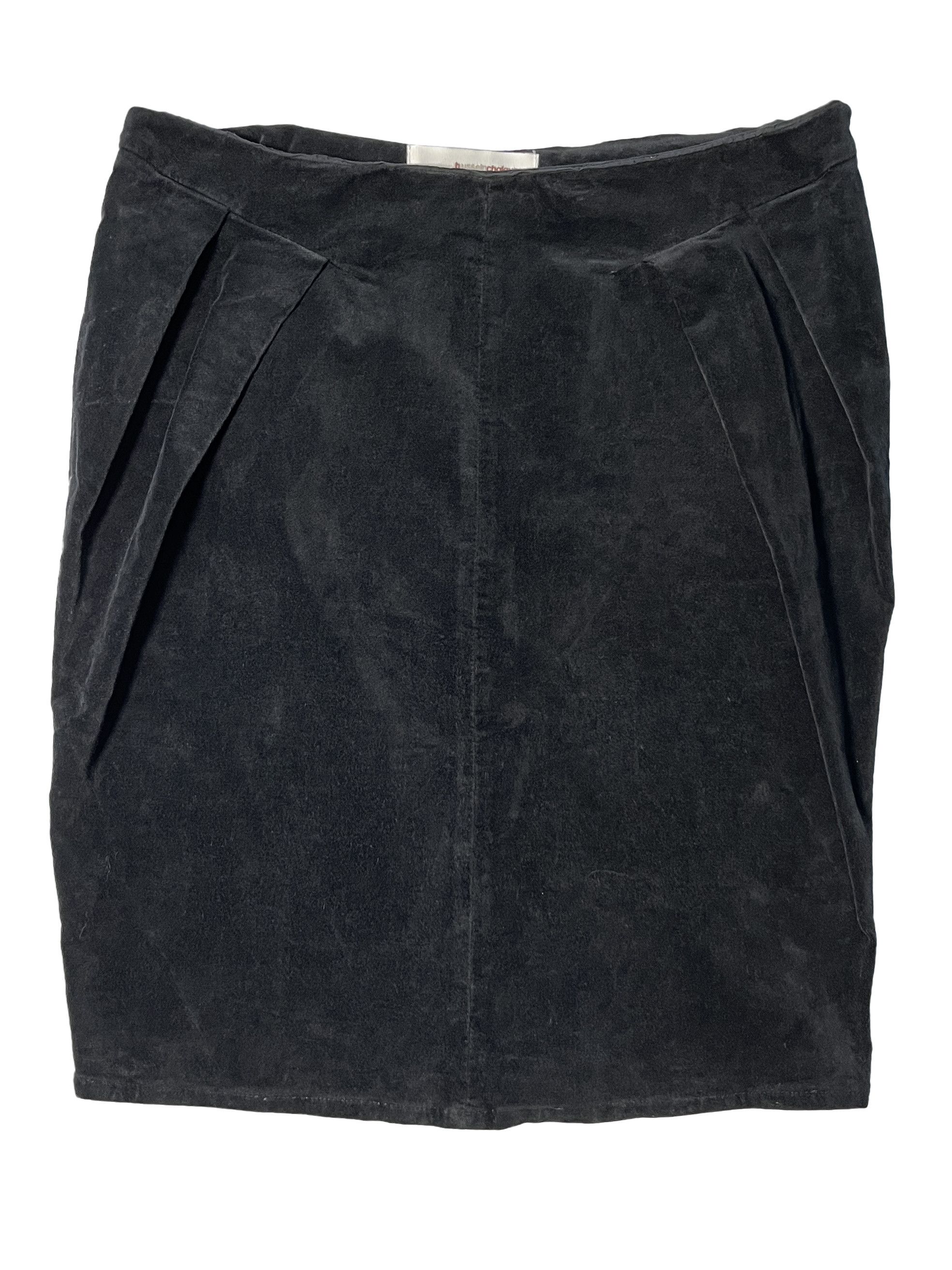 Hussein Chalayan ⚡️QUICK SALE⚡️Hussein Chalayan Black Velvet Skirt Size 30" / US 8 / IT 44 - 1 Thumbnail