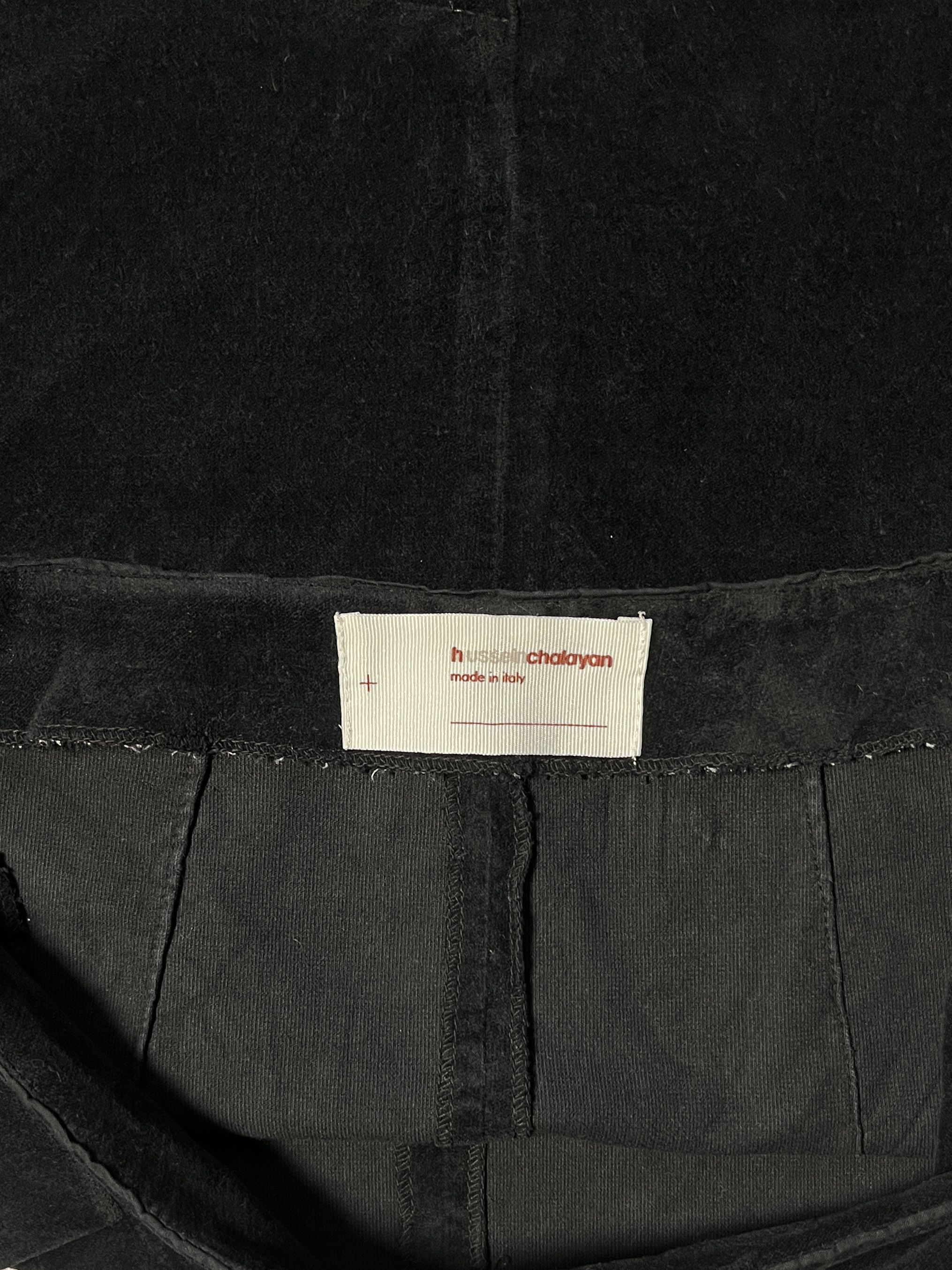 Hussein Chalayan ⚡️QUICK SALE⚡️Hussein Chalayan Black Velvet Skirt Size 30" / US 8 / IT 44 - 3 Thumbnail