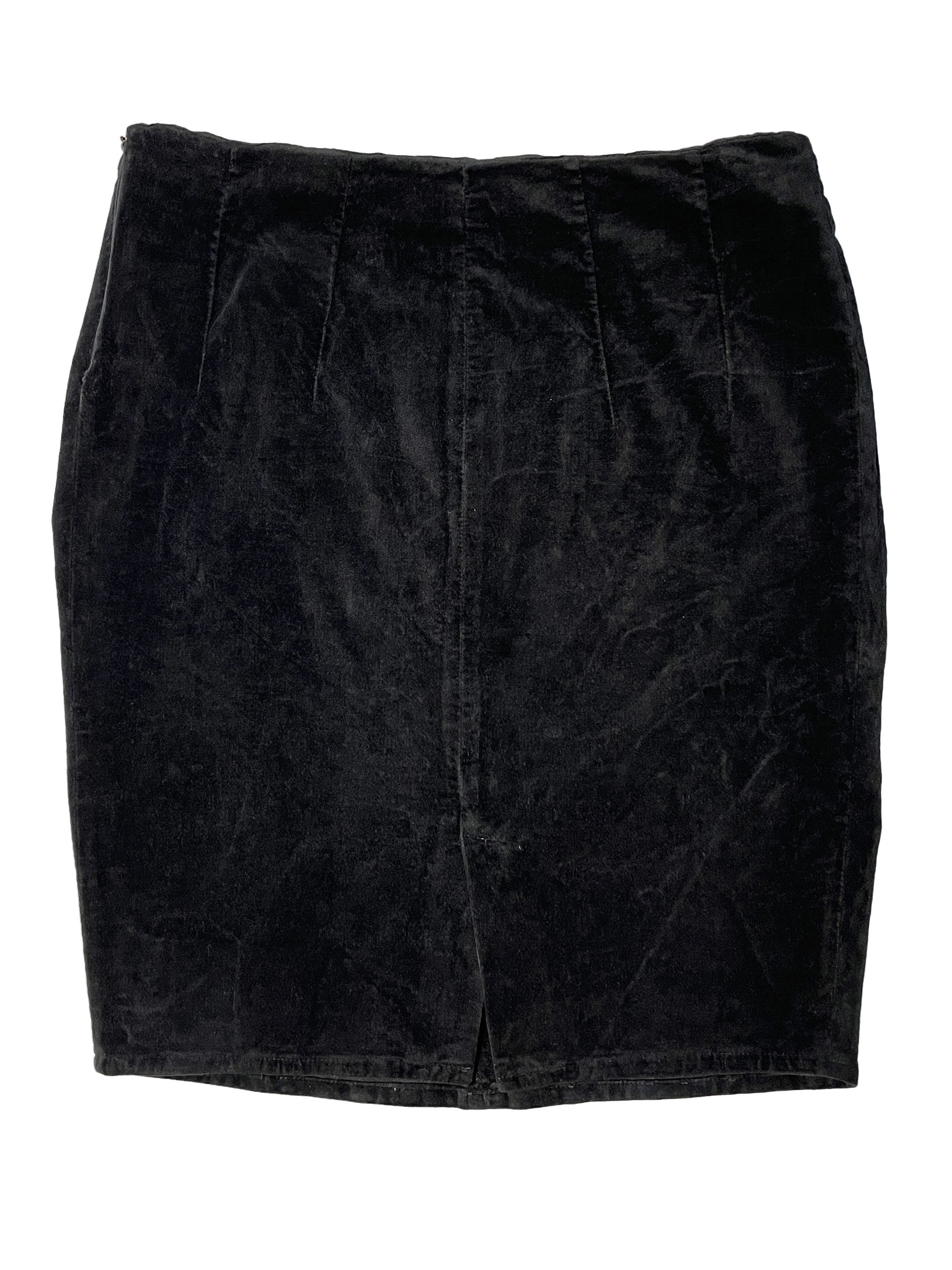 Hussein Chalayan ⚡️QUICK SALE⚡️Hussein Chalayan Black Velvet Skirt Size 30" / US 8 / IT 44 - 2 Thumbnail