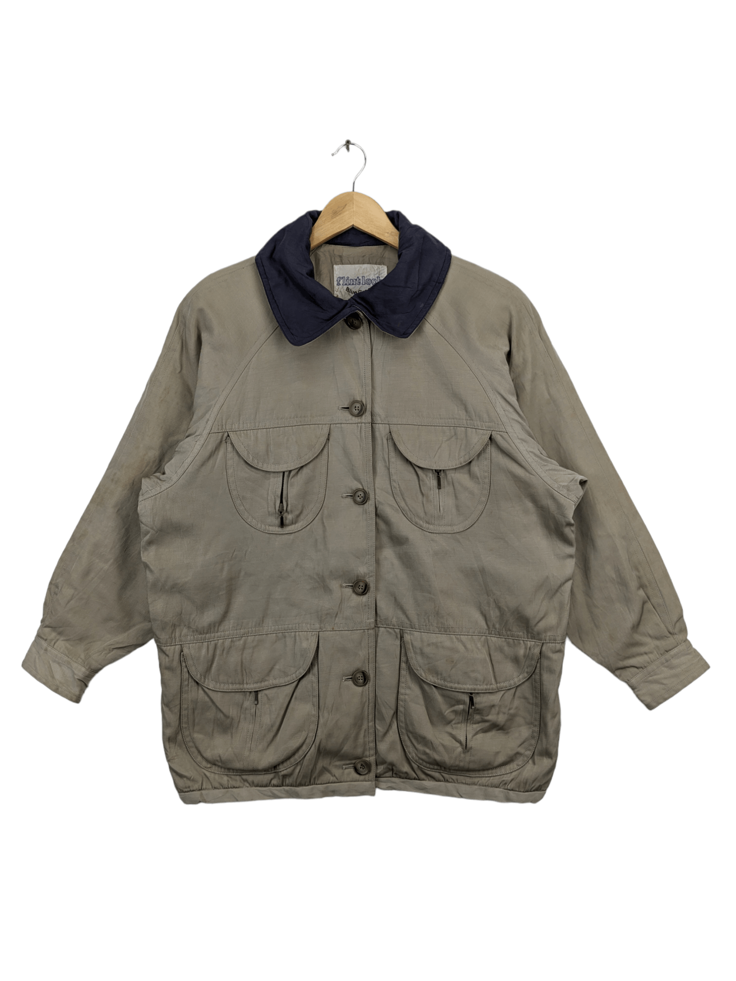 Japanese Brand Vintage Workwear Jacket by Flintlock Blue Grass Size US M / EU 48-50 / 2 - 1 Thumbnail