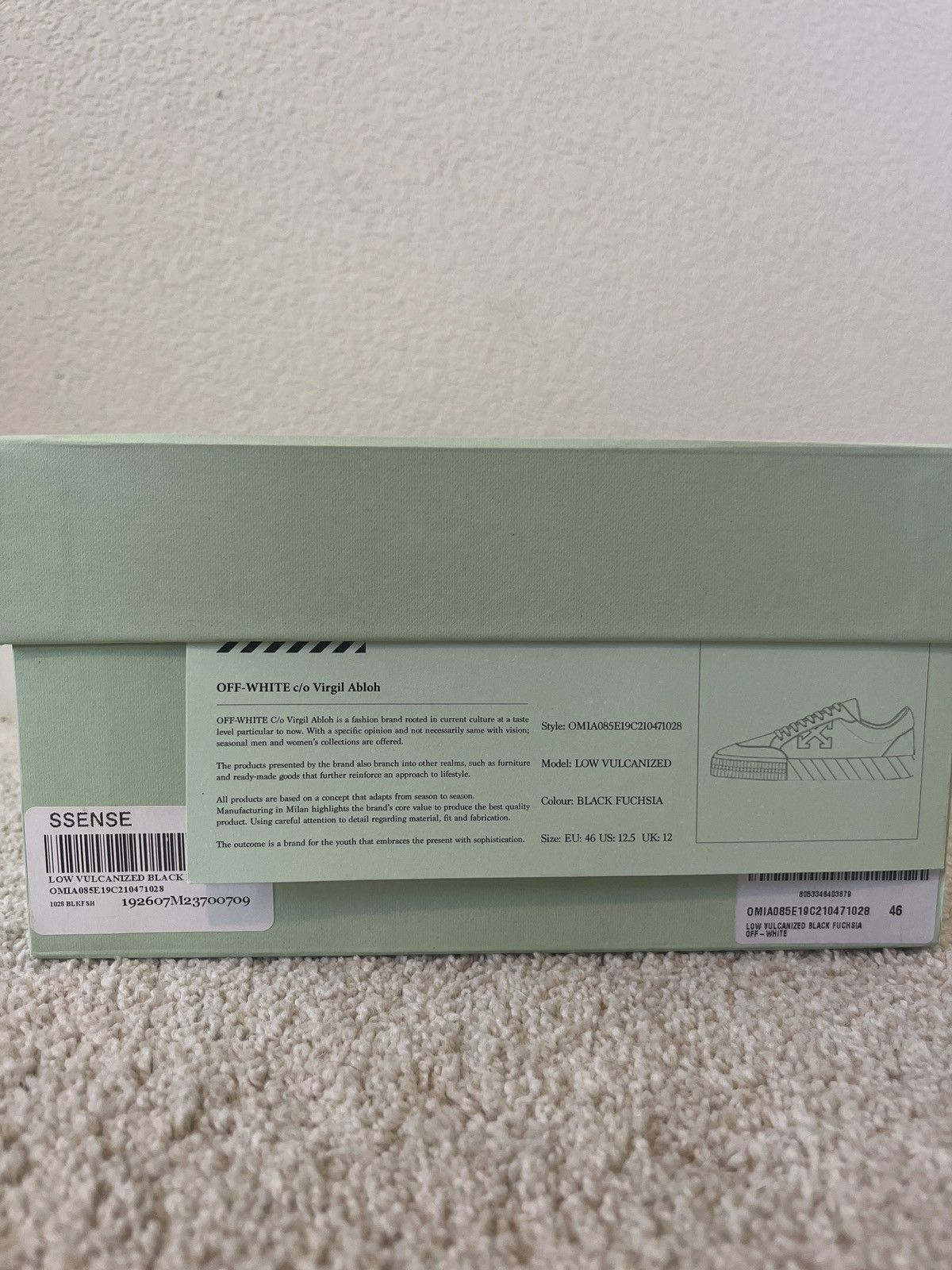 Off-White Off-White Low Vulcanized Black Fuchsia Arrows Size US 12.5 / EU 45-46 - 11 Thumbnail