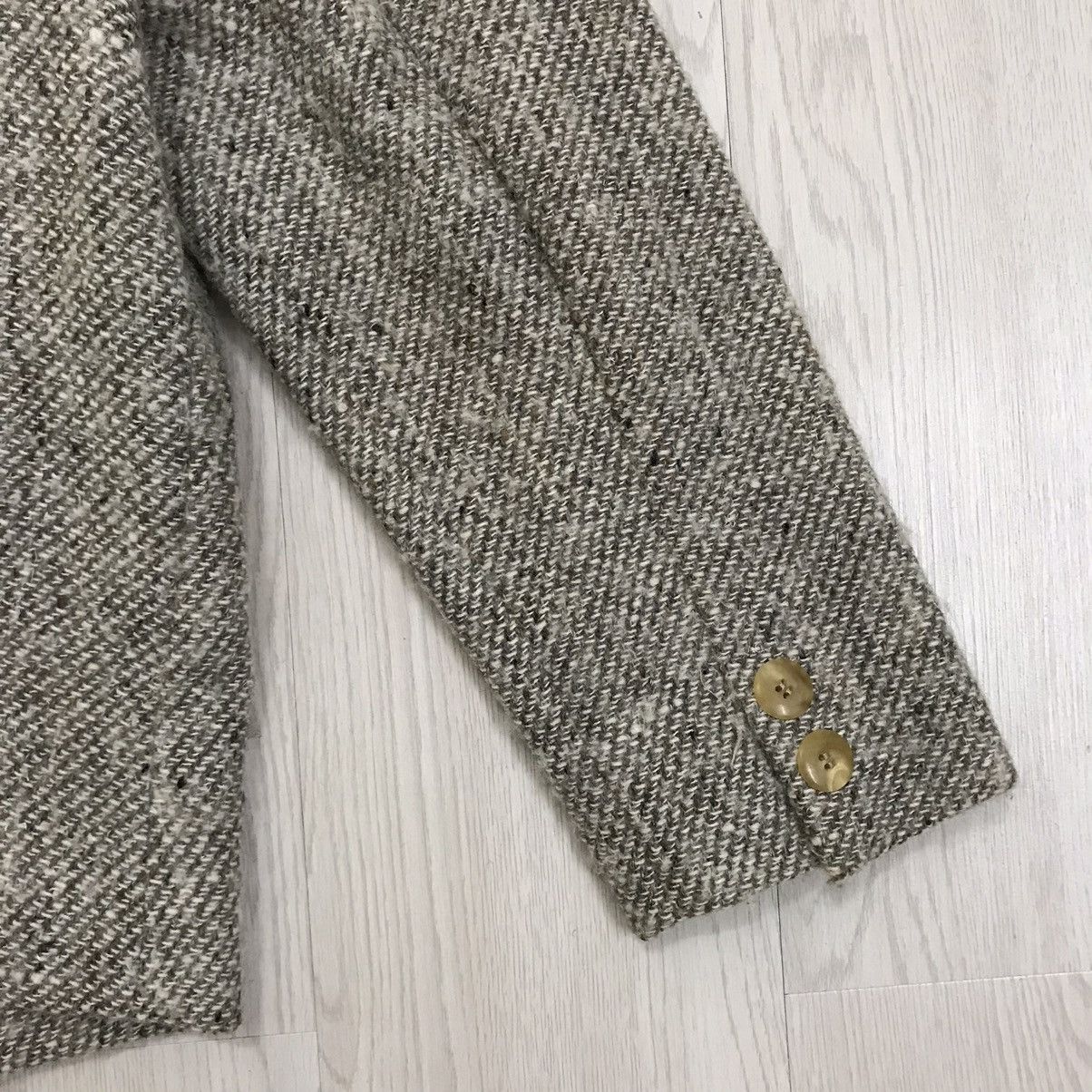 Burberry × Vintage 💥RARE💥 Vintage Burberry Herringbone Wool Classic Jacket Size US S / EU 44-46 / 1 - 8 Thumbnail