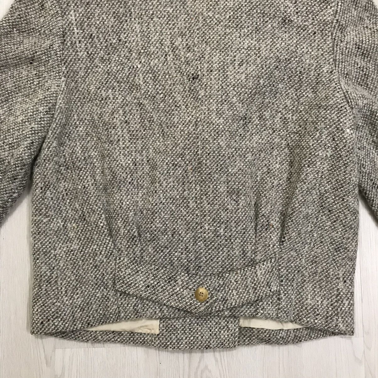 Burberry × Vintage 💥RARE💥 Vintage Burberry Herringbone Wool Classic Jacket Size US S / EU 44-46 / 1 - 7 Thumbnail