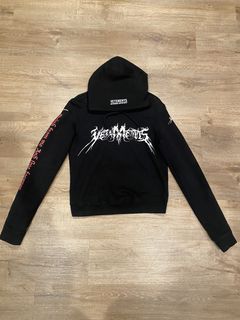 Vetements 2017 Vetements TFD Total Fucking Darkness Zip Up Hoodie