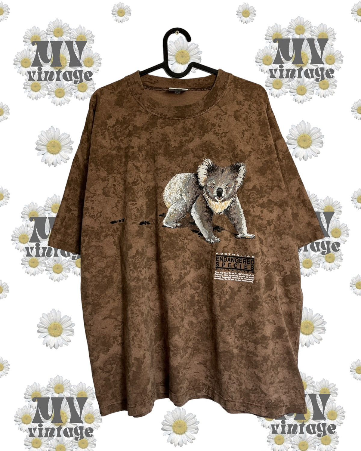 Australian Koala 00s Vintage Endangered Species Animal Art