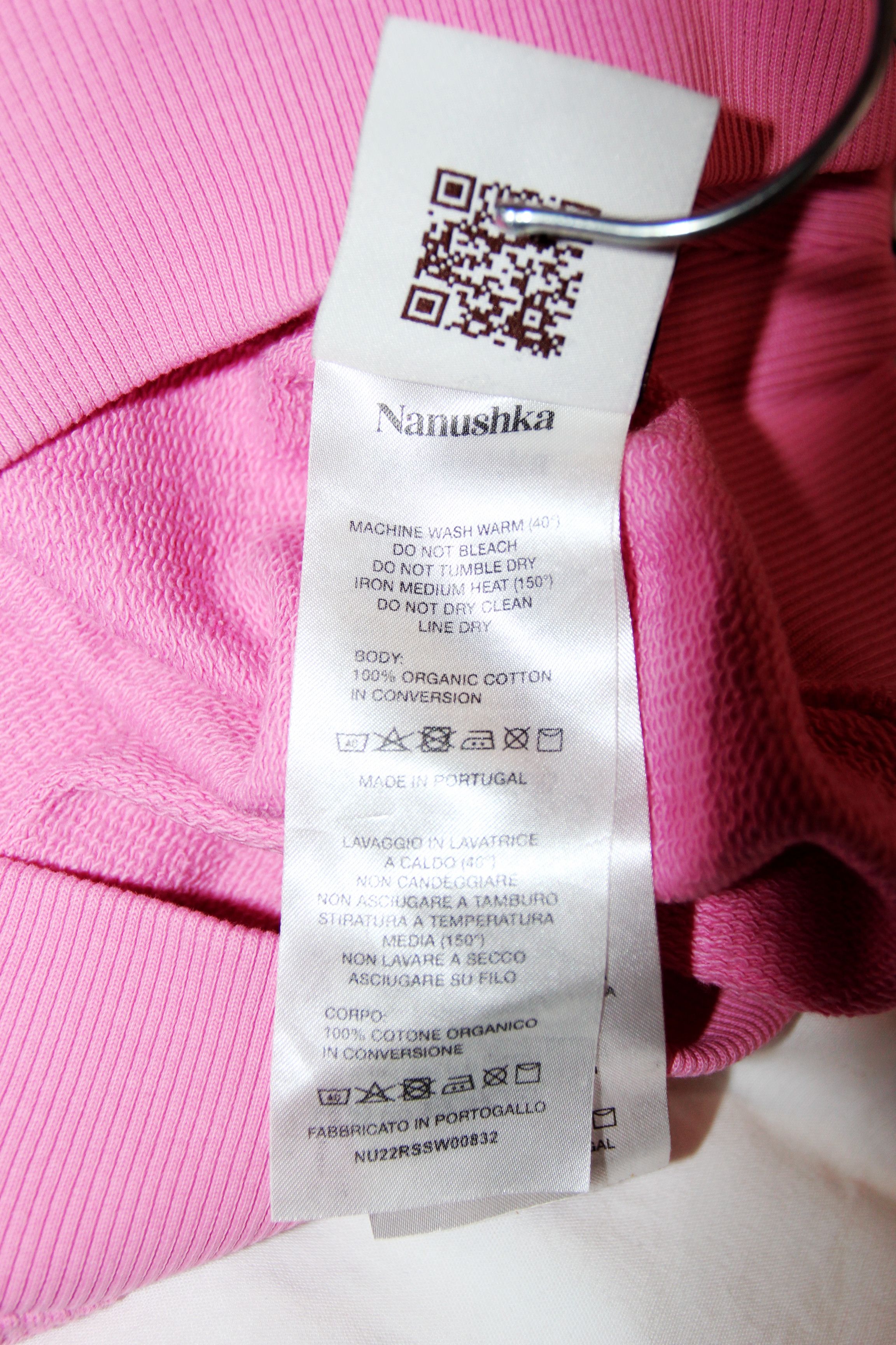 Nanushka BNWT SS22 NANUSHKA EVER PINK ORGANIC FLEECE SWEATSHIRT XXS Size US XXS / EU 40 - 9 Thumbnail