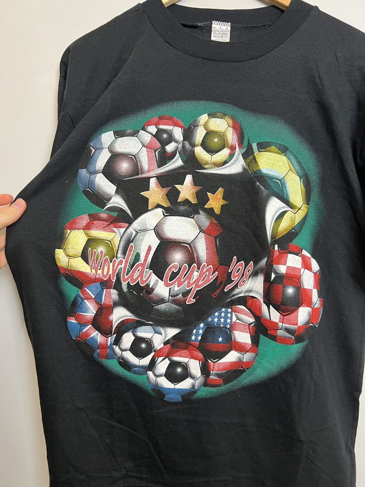 Vintage Rare Vintage 1998 Fifa World Cub Football Soccer 90s Tshirt Size US L / EU 52-54 / 3 - 2 Thumbnail