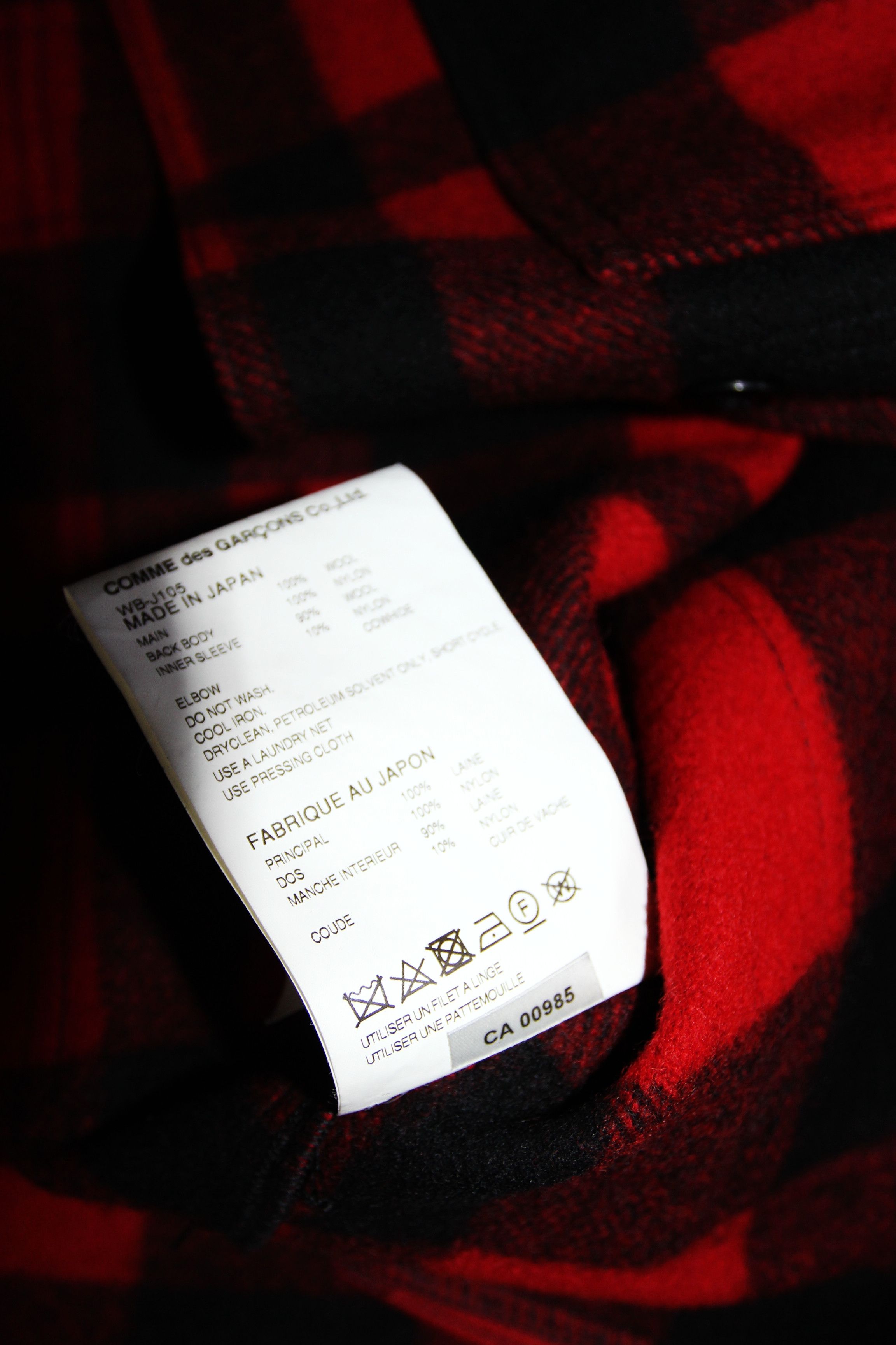Junya Watanabe AW18 JUNYA WATANABE RED FILSON EDITION CRUISER JACKET S Size US L / EU 52-54 / 3 - 14 Thumbnail
