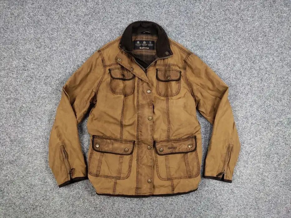 Barbour Barbour Women's E145 Retail Ladies Utility Wax Brown Jacket Size L / US 10 / IT 46 - 5 Thumbnail