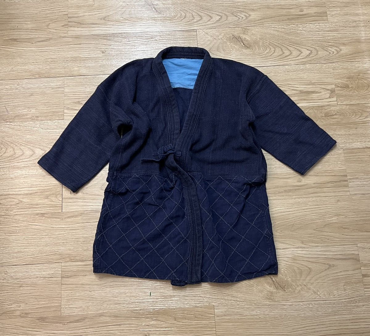 Indigo × Japanese Brand × Vintage Visvim Style Indigo Shogun Kimono Size US M / EU 48-50 / 2 - 1 Thumbnail