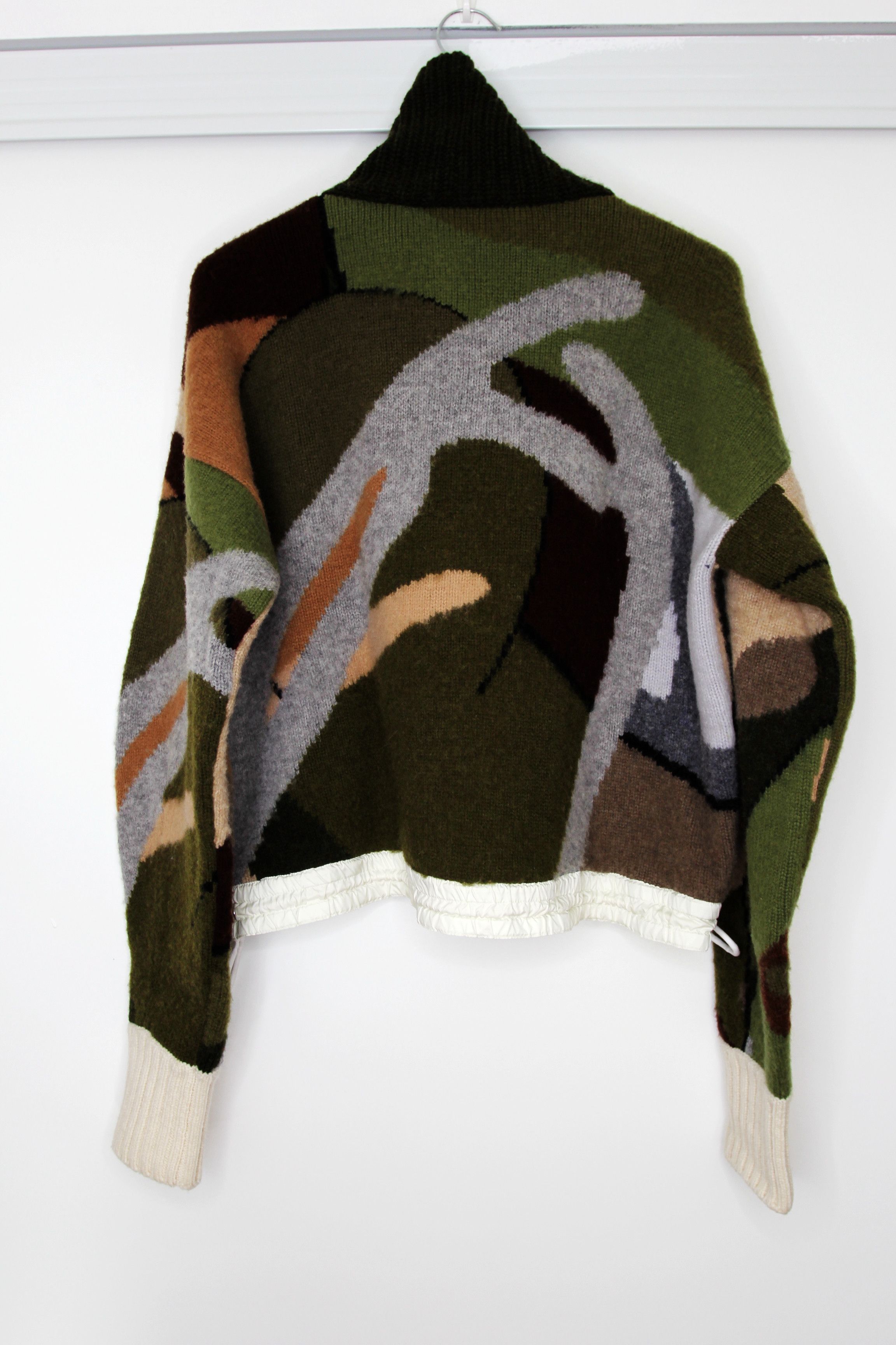 Kaws BNWT AW21 SACAI x KAWS CAMO KNIT SWEATER 3 Size L / US 10 / IT 46 - 3 Thumbnail