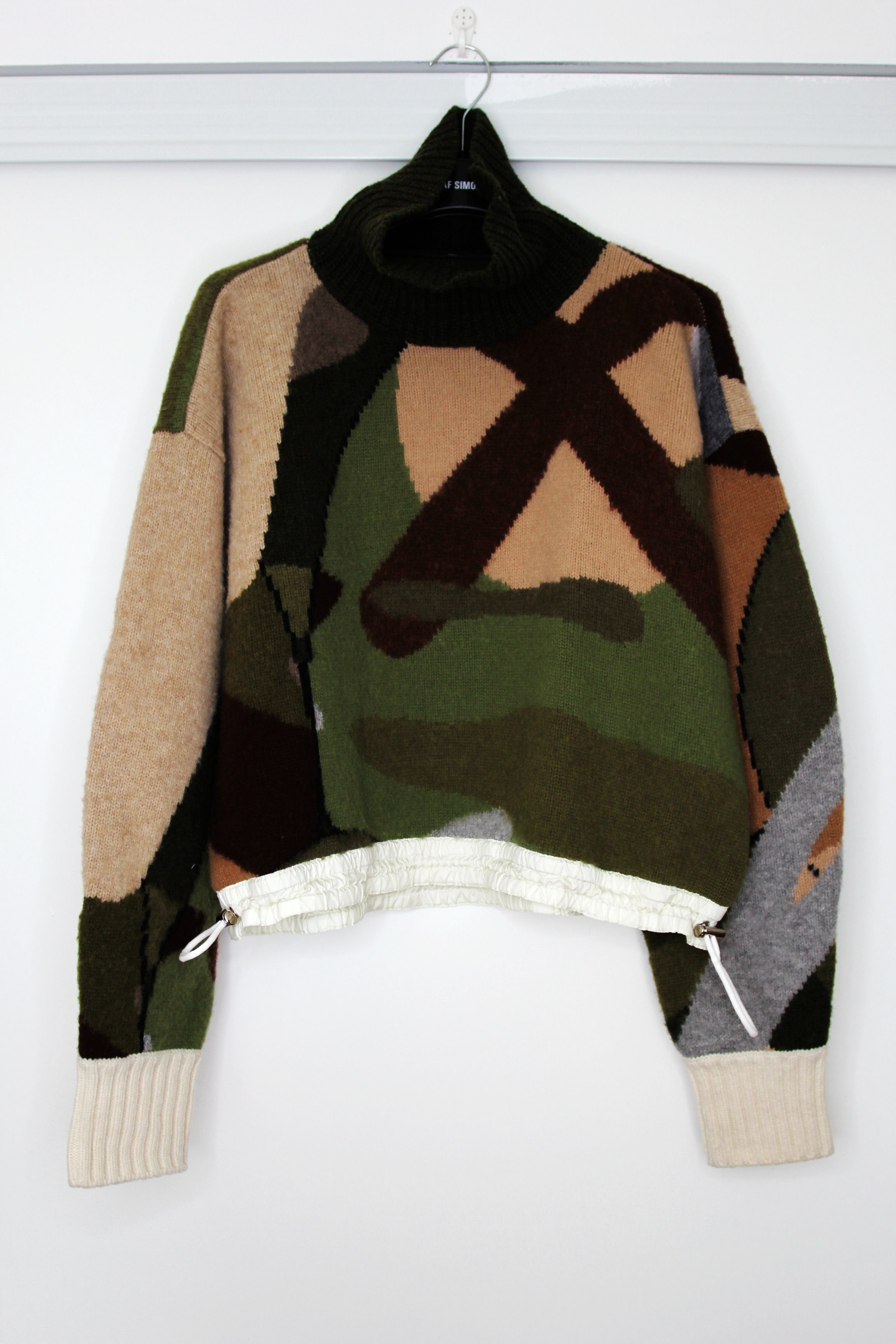 Kaws BNWT AW21 SACAI x KAWS CAMO KNIT SWEATER 3 Size L / US 10 / IT 46 - 2 Thumbnail
