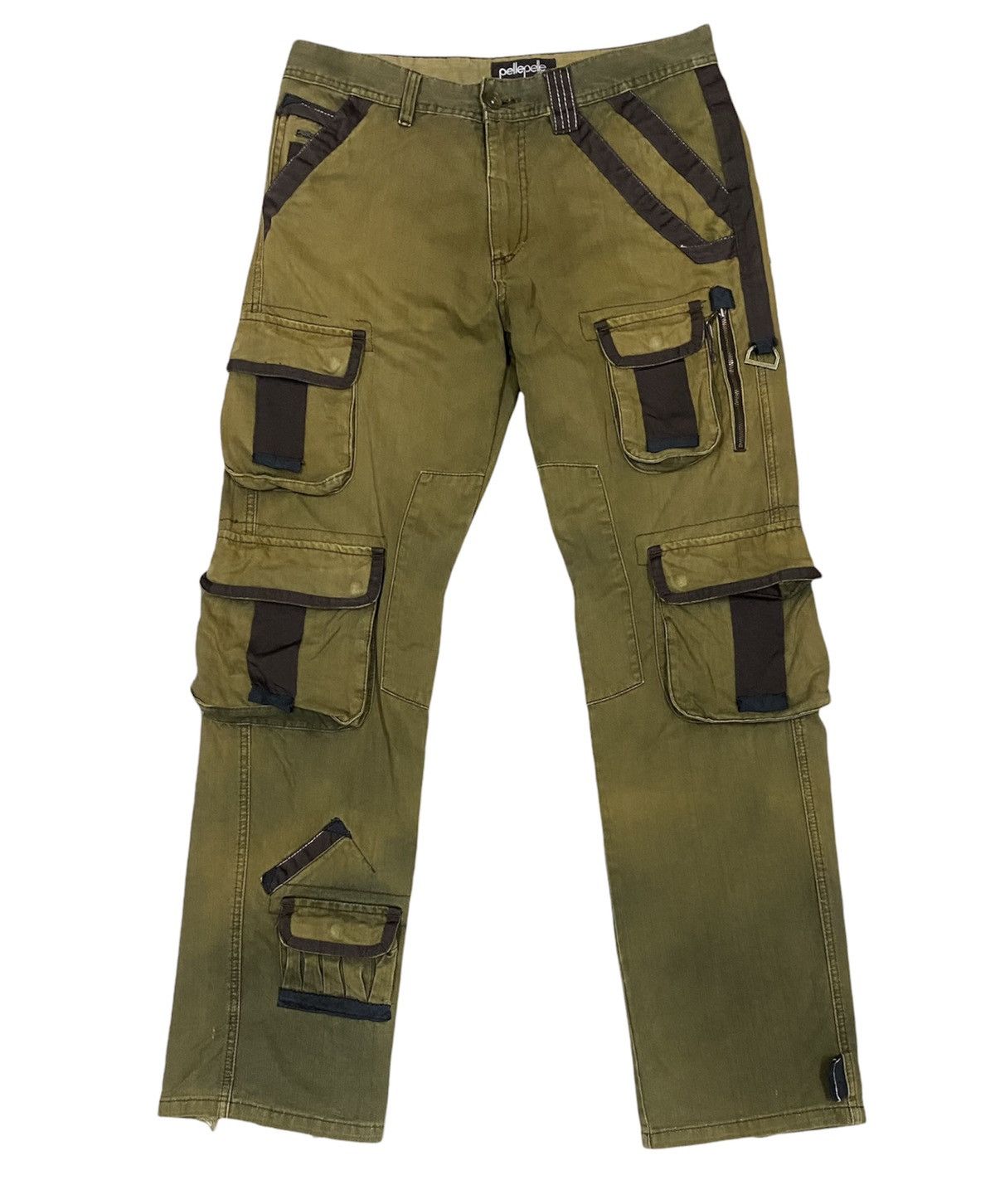Pelle Pelle × Vintage PELLE PELLE Cargo/Tactical Pant x Very Rare x Great Designer Size US 34 / EU 50 - 1 Thumbnail