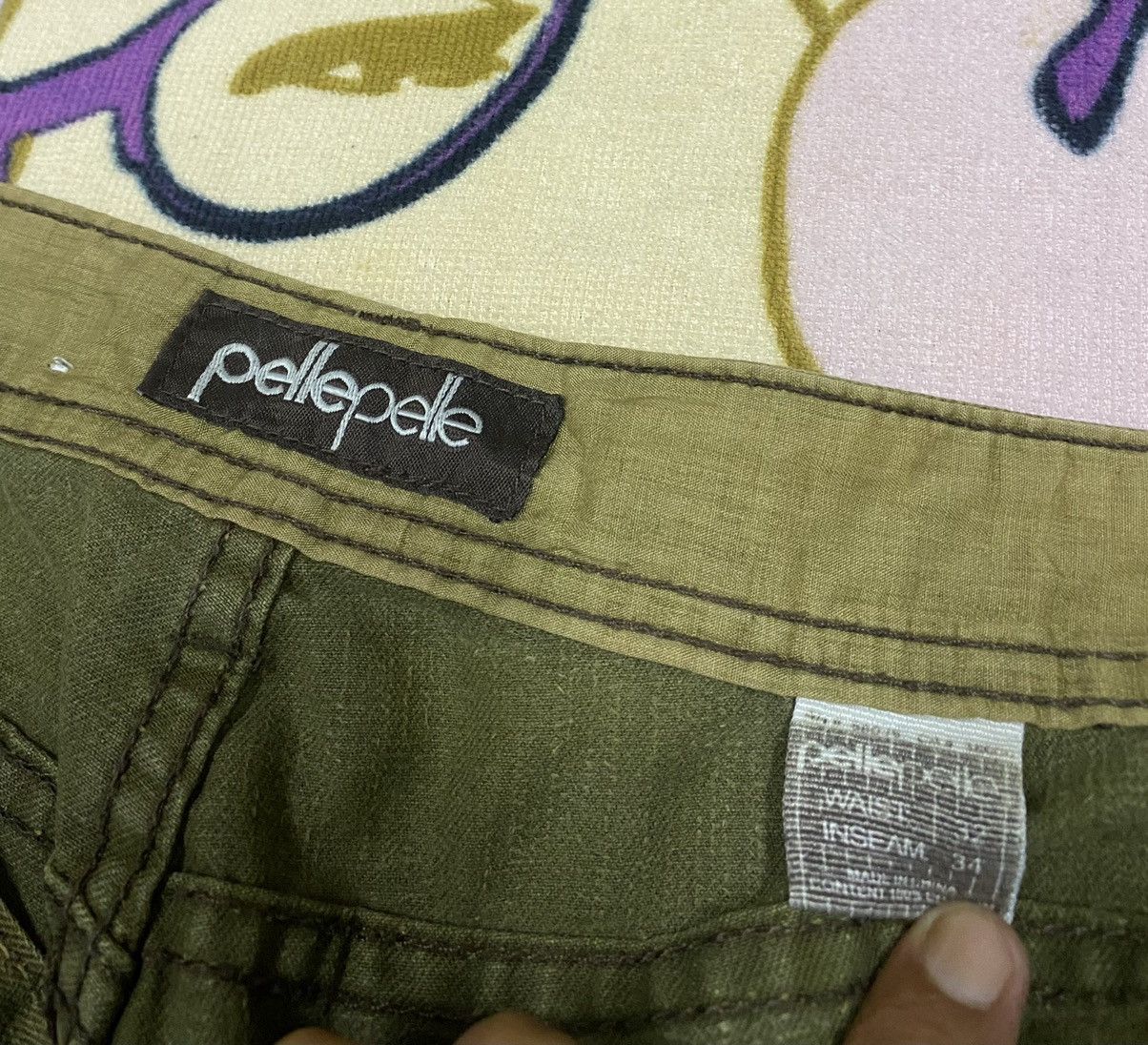 Pelle Pelle × Vintage PELLE PELLE Cargo/Tactical Pant x Very Rare x Great Designer Size US 34 / EU 50 - 12 Thumbnail