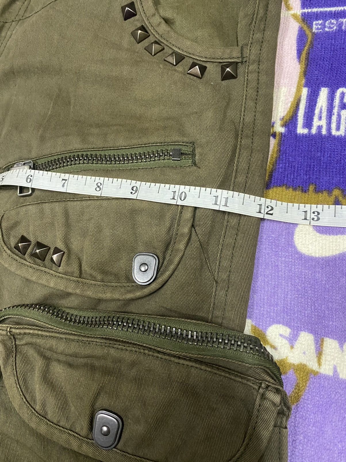 Japanese Brand DAILY NEWS Cargo/Tactical Pants x Punk Design x Spike x Rare Size US 31 - 14 Thumbnail