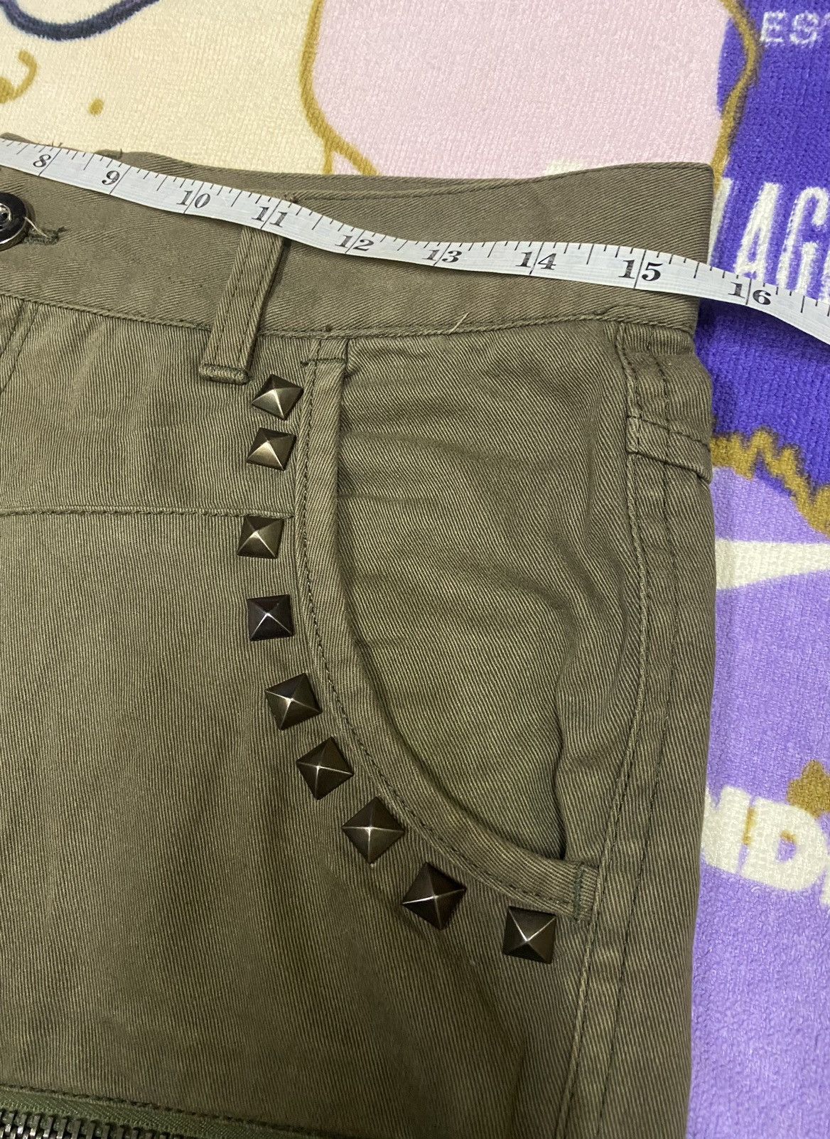 Japanese Brand DAILY NEWS Cargo/Tactical Pants x Punk Design x Spike x Rare Size US 31 - 12 Thumbnail
