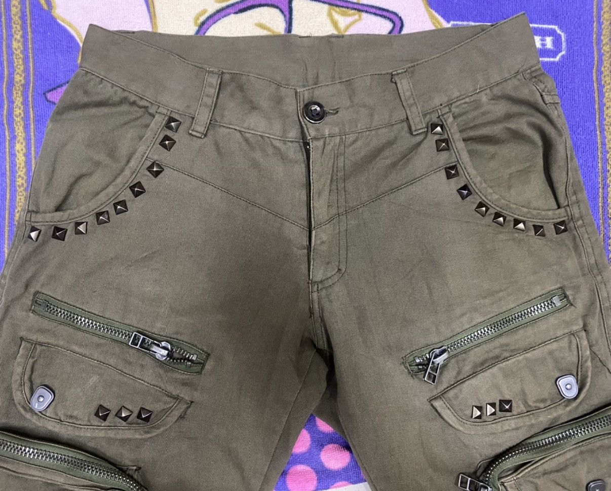 Japanese Brand DAILY NEWS Cargo/Tactical Pants x Punk Design x Spike x Rare Size US 31 - 3 Thumbnail