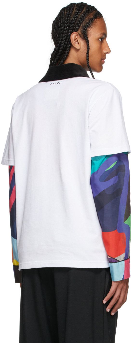 Kaws BNWT AW21 SACAI x KAWS FLOCKED LOGO PRINT TSHIRT WHITE 2 Size US M / EU 48-50 / 2 - 16 Thumbnail