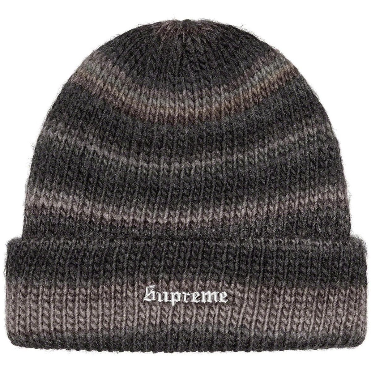 Supreme Supreme Ombré Stripe Beanie Black Size ONE SIZE - 5 Thumbnail