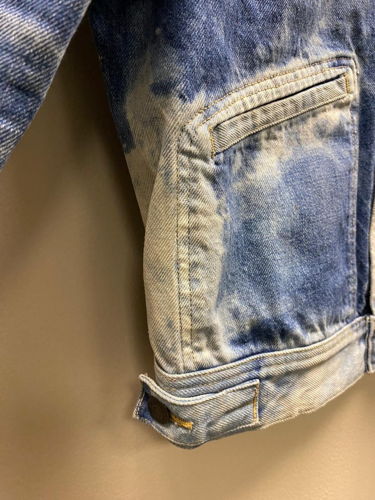 Tom Ford o1rshd1 Liquid Bleach Classic Denim Jacket in Blue / White Size US M / EU 48-50 / 2 - 11 Thumbnail