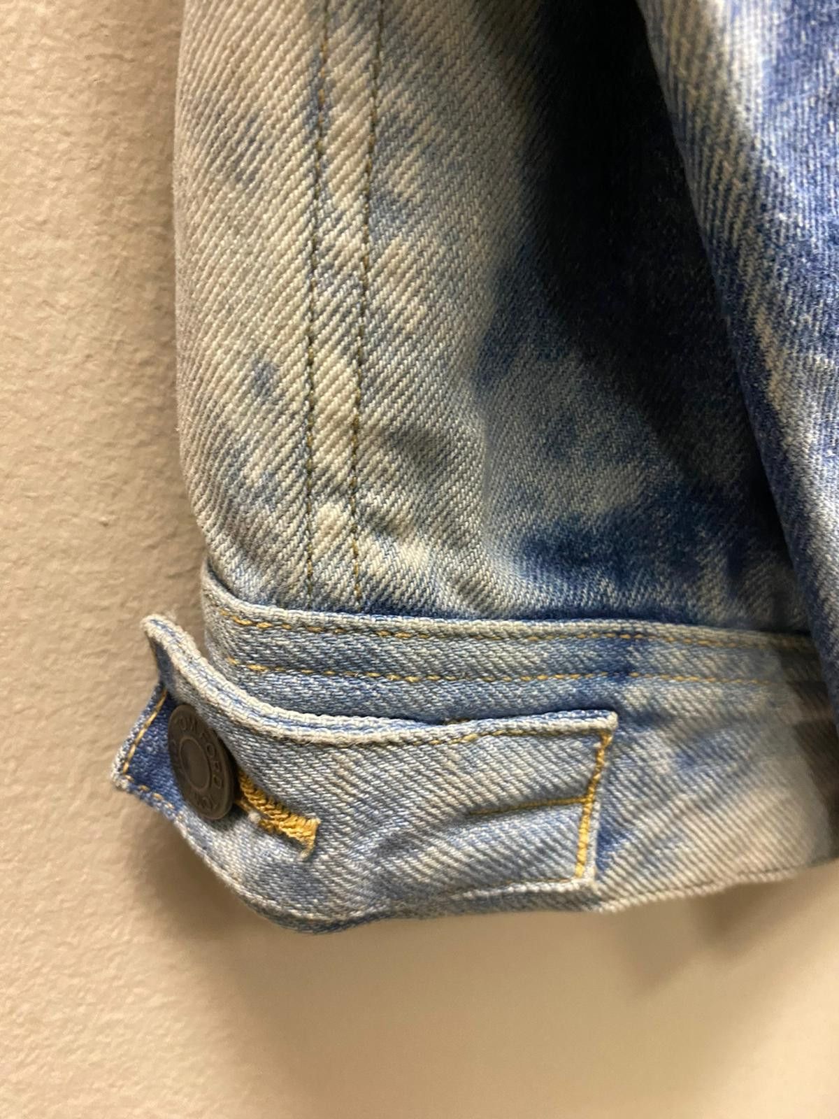 Tom Ford o1rshd1 Liquid Bleach Classic Denim Jacket in Blue / White Size US M / EU 48-50 / 2 - 9 Thumbnail