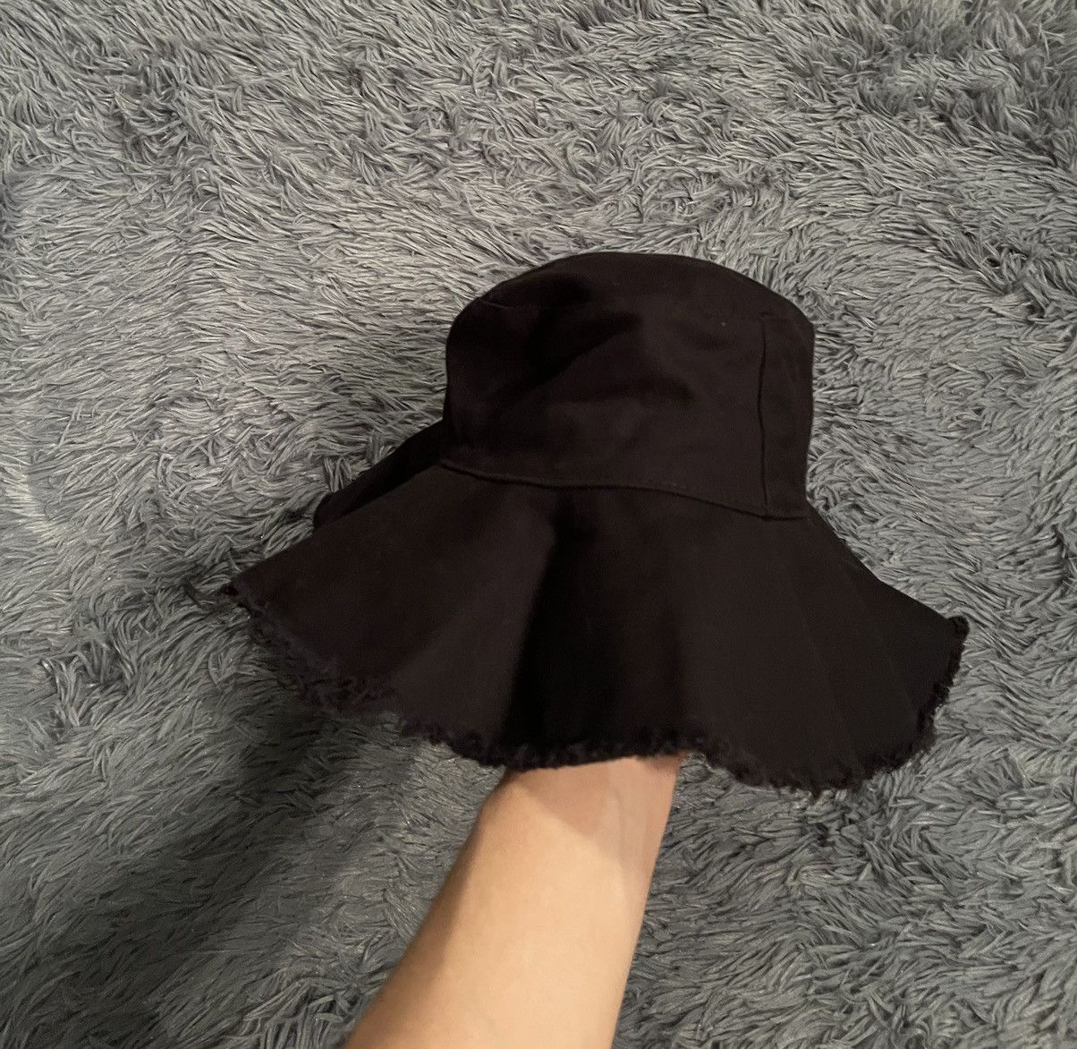 Japanese Brand × Vintage Avant garde Japanese style distresses opening bucket hat vtg Size ONE SIZE - 5 Thumbnail