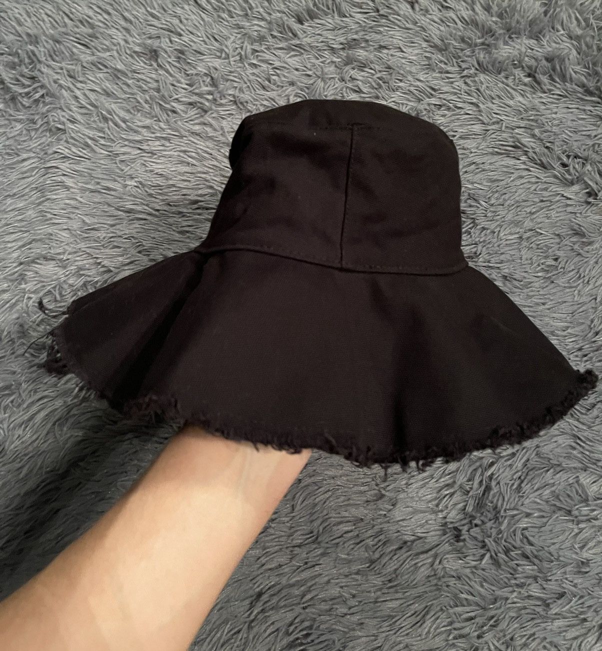 Japanese Brand × Vintage Avant garde Japanese style distresses opening bucket hat vtg Size ONE SIZE - 6 Thumbnail
