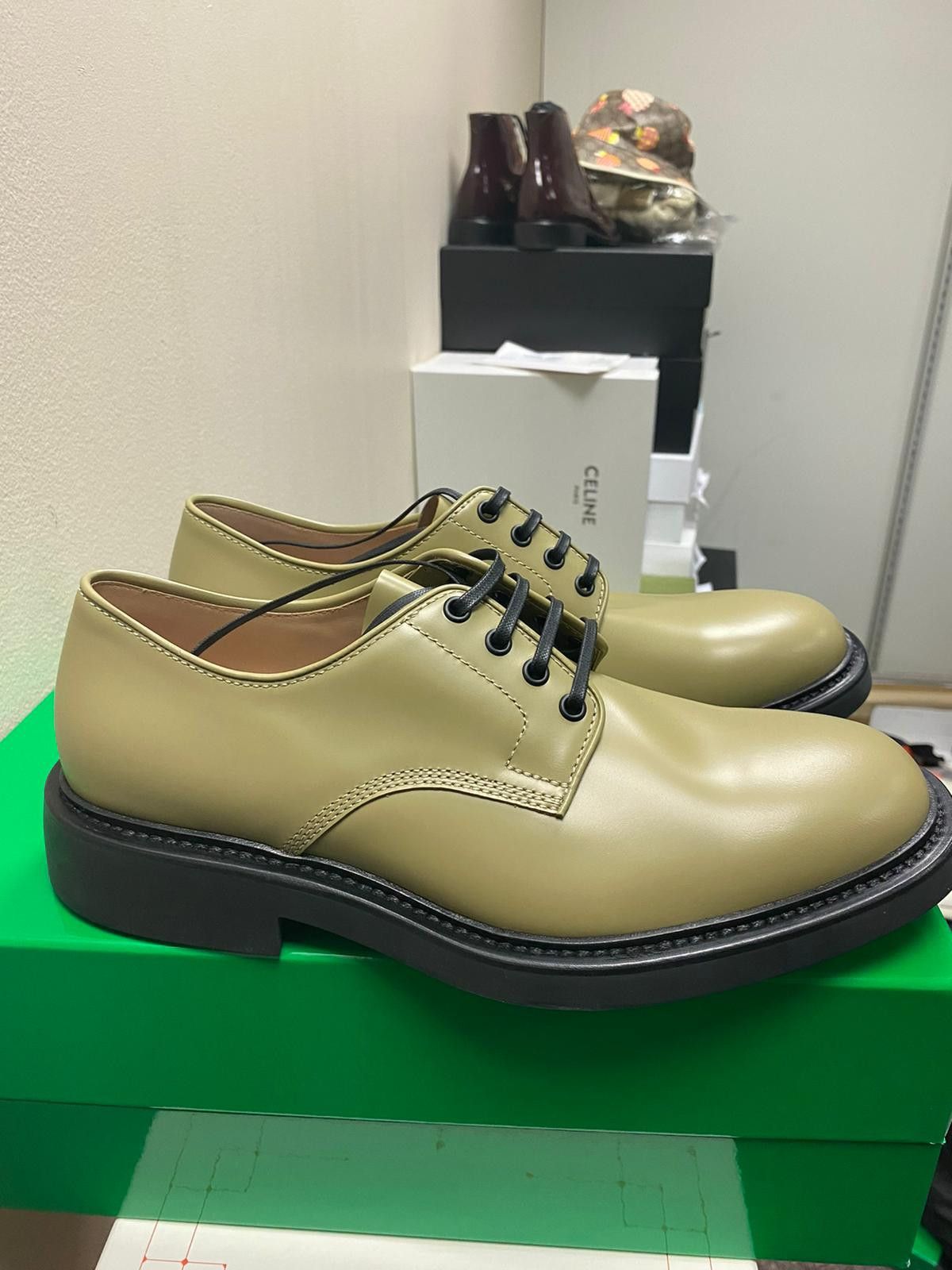 Bottega Veneta BV Level Lace Up in Tokyo Brush Calf in All Spice Size US 8 / EU 41 - 1 Thumbnail