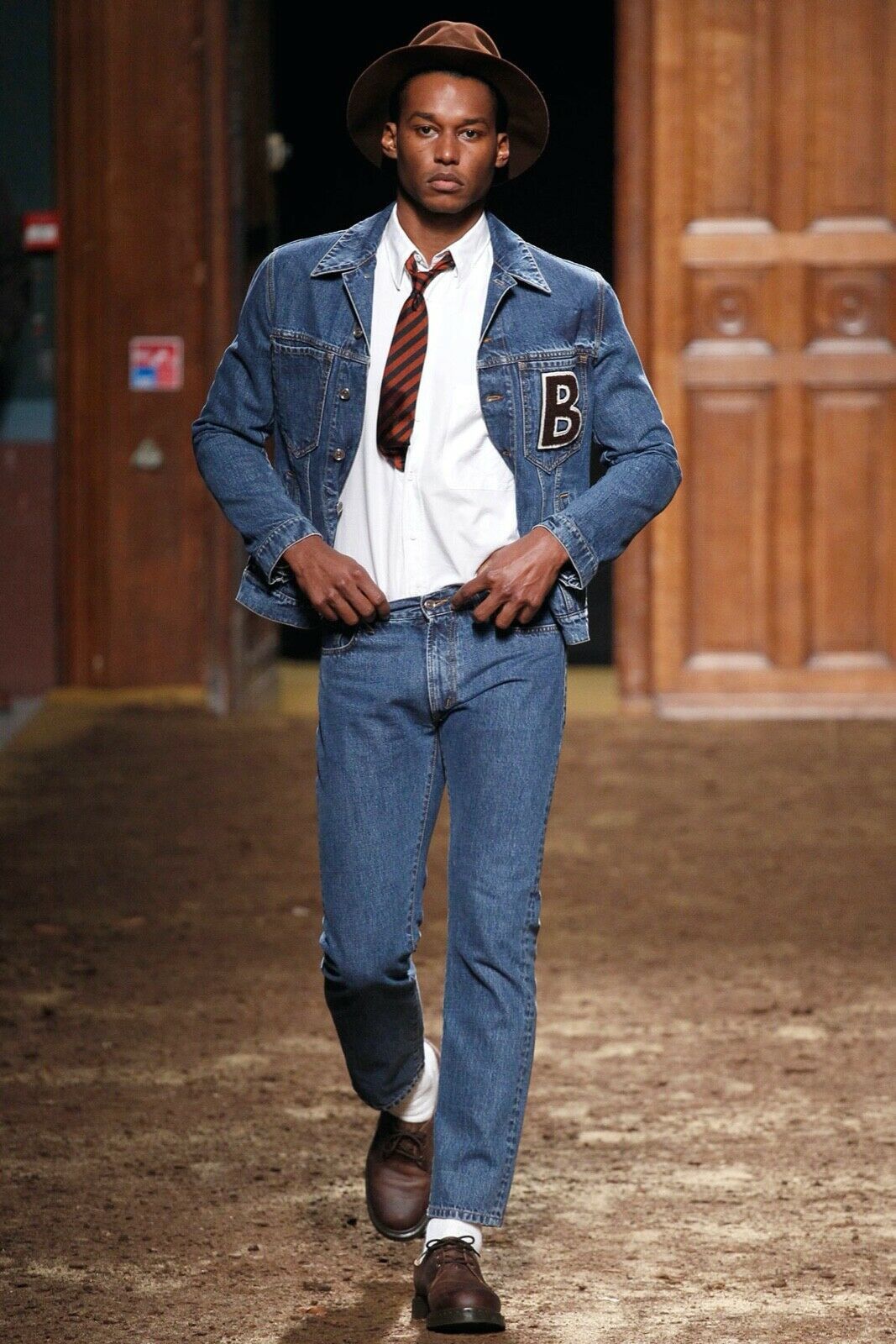 Umit Benan AW14 UMIT BENAN LETTER B DENIM JACKET 50 Size US M / EU 48-50 / 2 - 16 Thumbnail