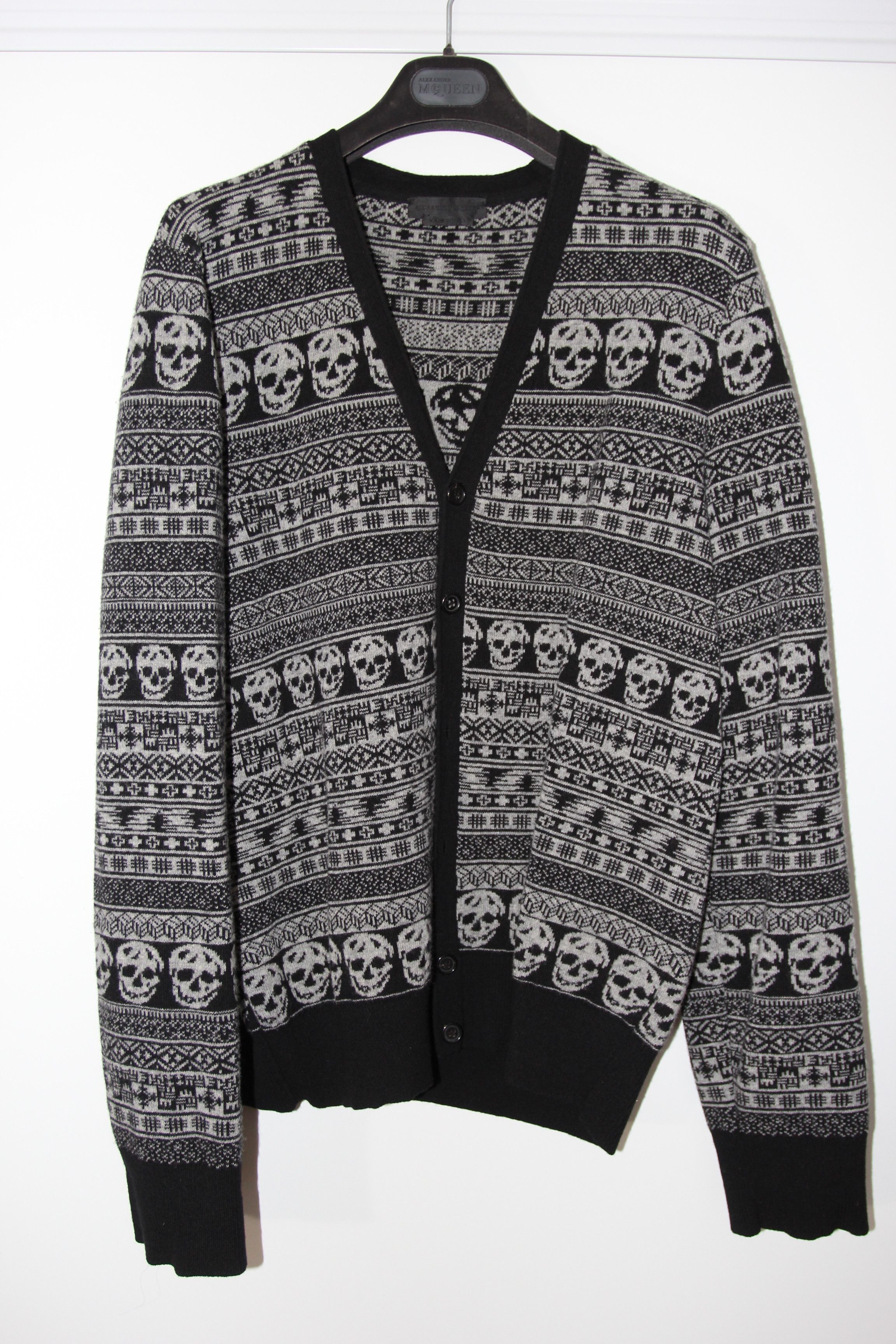 Alexander McQueen AW06 ALEXANDER MCQUEEN CAVIAR SKULL KNIT CARDIGAN L Size US L / EU 52-54 / 3 - 2 Thumbnail