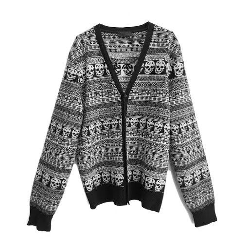 Alexander McQueen AW06 ALEXANDER MCQUEEN CAVIAR SKULL KNIT CARDIGAN L Size US L / EU 52-54 / 3 - 1 Thumbnail