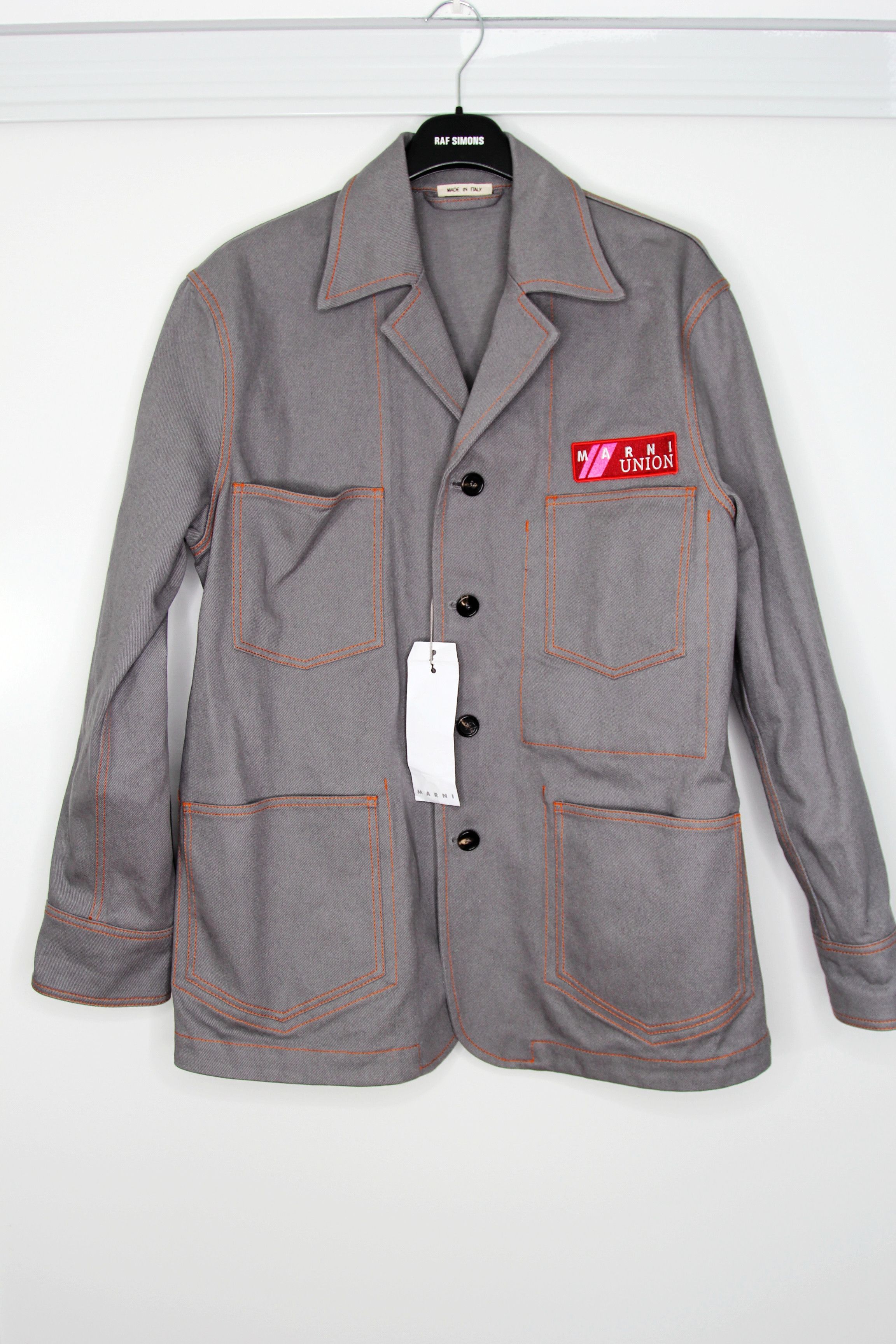 Marni × Union LA SS19 MARNI x UNION COTTON DRILL CHORE COAT JACKET Size US S / EU 44-46 / 1 - 1 Thumbnail